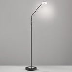 LED vloerlamp Dent, dimbaar, CCT, 1-lamp zwart