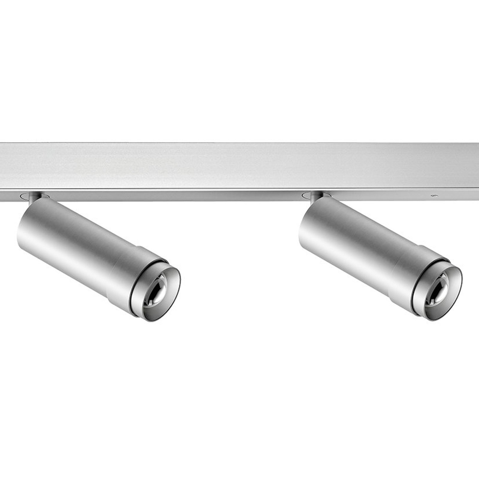 Ribag Vertico, faretto da soffitto a 2 luci 3.000K, alluminio
