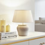 Lindby galda lampa Aelith, Ø 30 cm, balta, keramiska, E27