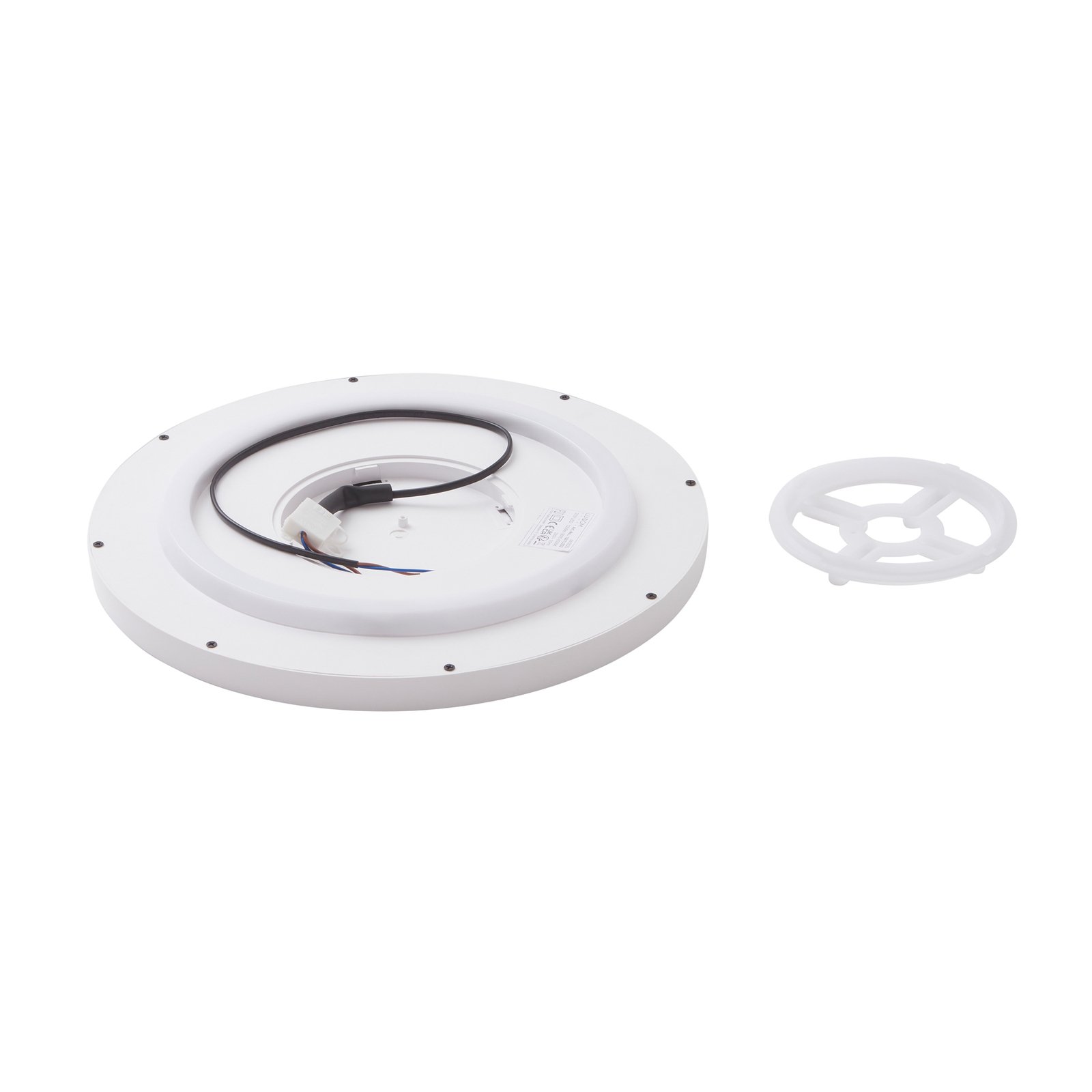 Lindby Smart Plafonnier LED Denora, blanc, RVB, CCT, Tuya