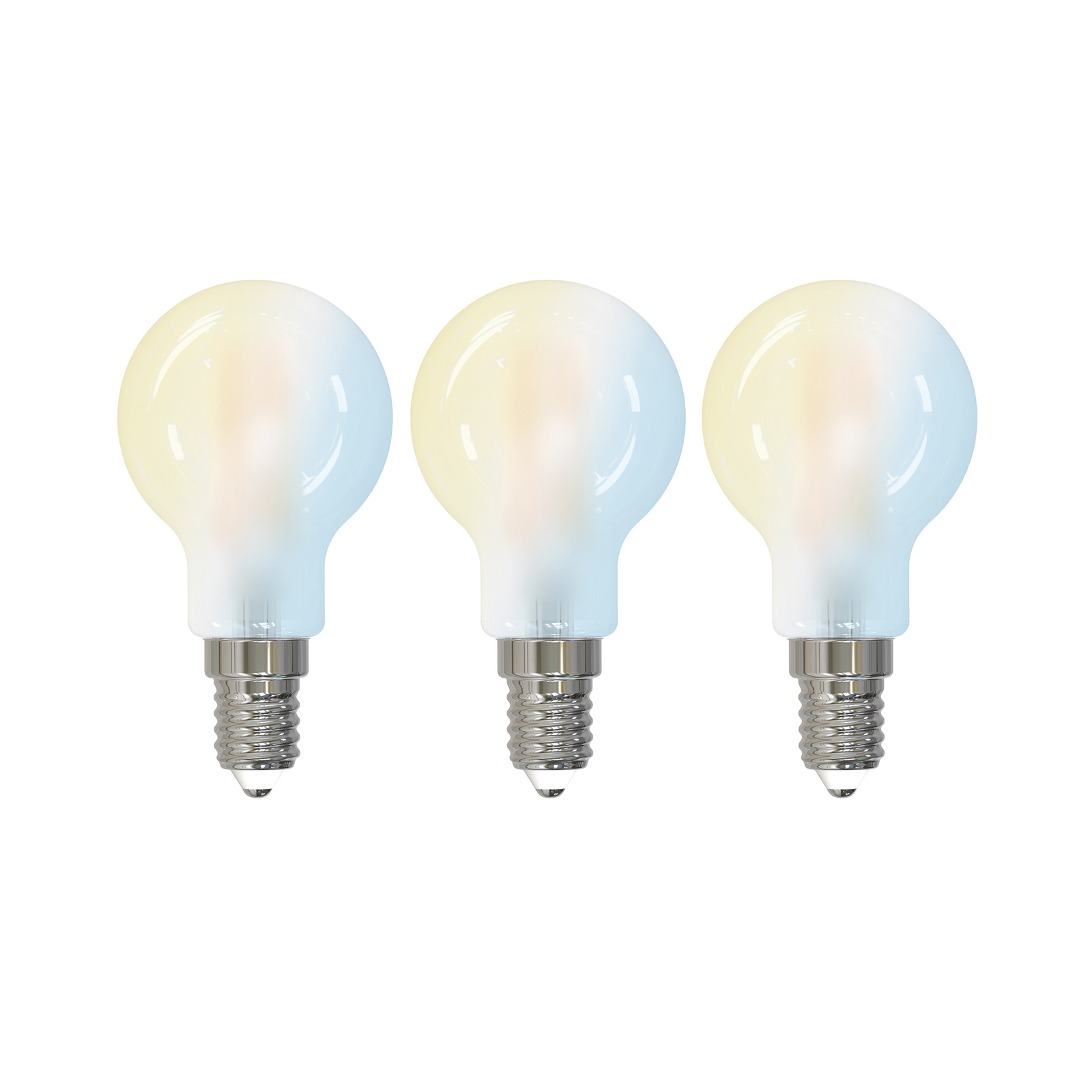 Lampă cu picături cu LED LUUMR Smart, set de 3, E14, 4,2 W, mată, Tuya