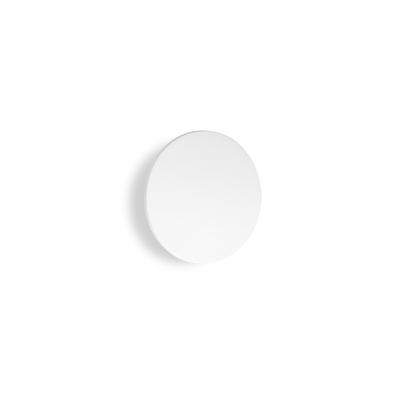 Ideal Lux LED zunanja stenska svetilka Punto, bela, Ø 24 cm, kovinska