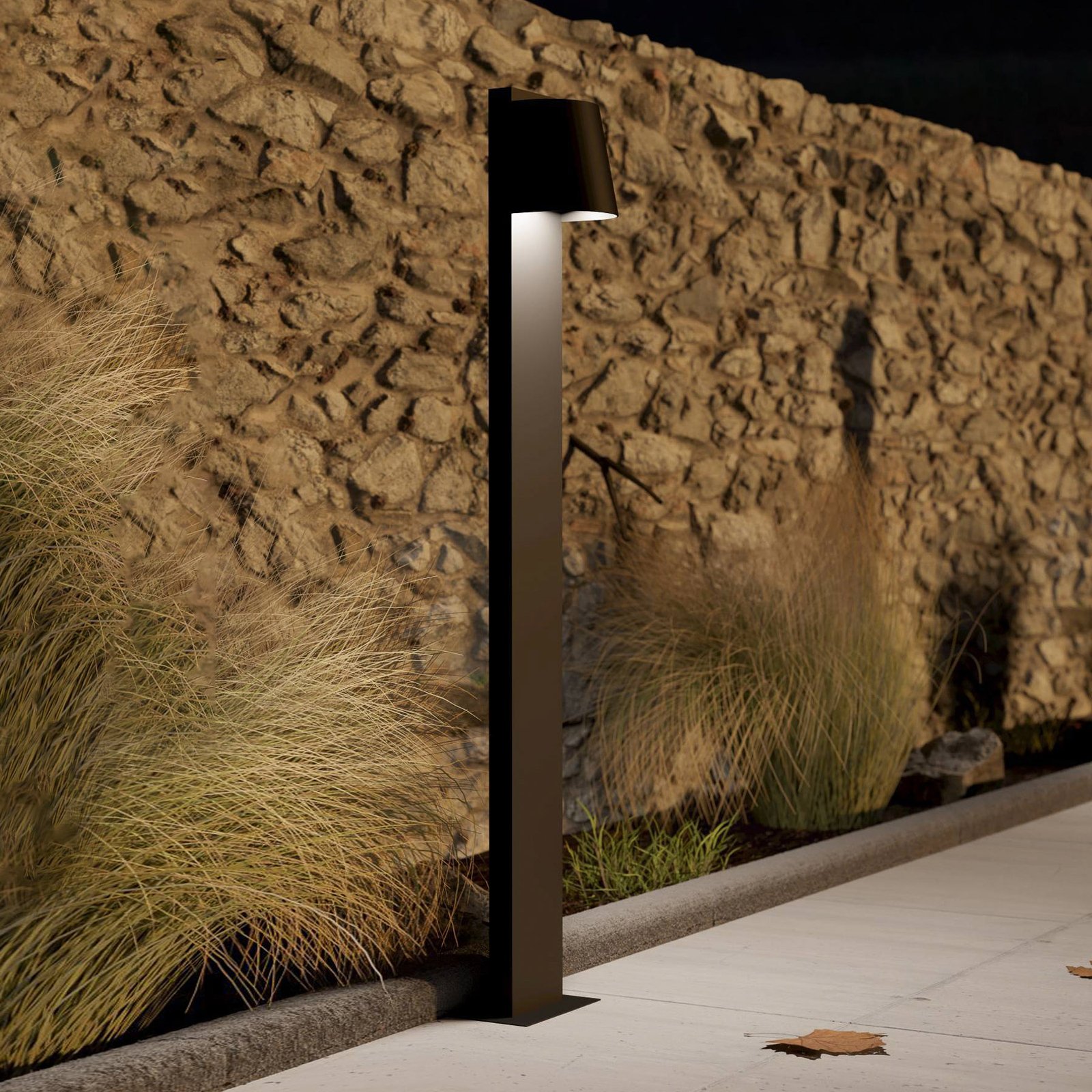 Borne lumineuse LED Stagnone en noir