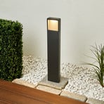 Φωτιστικό μονοπατιών LED Lucande Leya, 65 cm, ανθρακί, μέταλλο, IP54