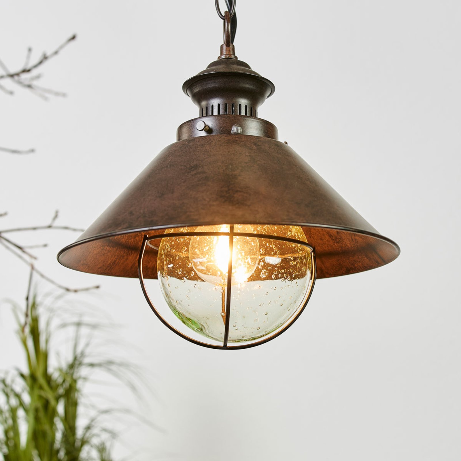 Hanglamp Nautica in antieke look, 26 cm