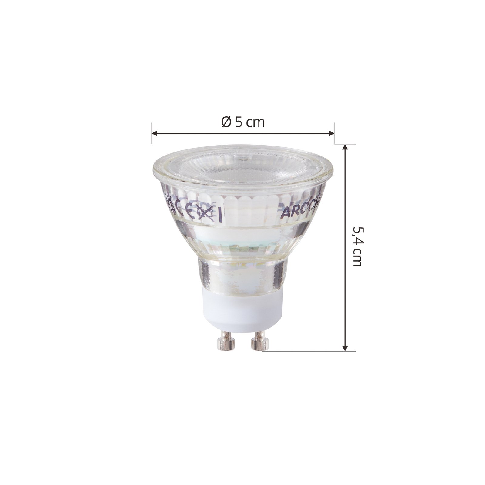 Arcchio LED bulb GU10 PAR16 2.5W clear 6,500 K 450 lm
