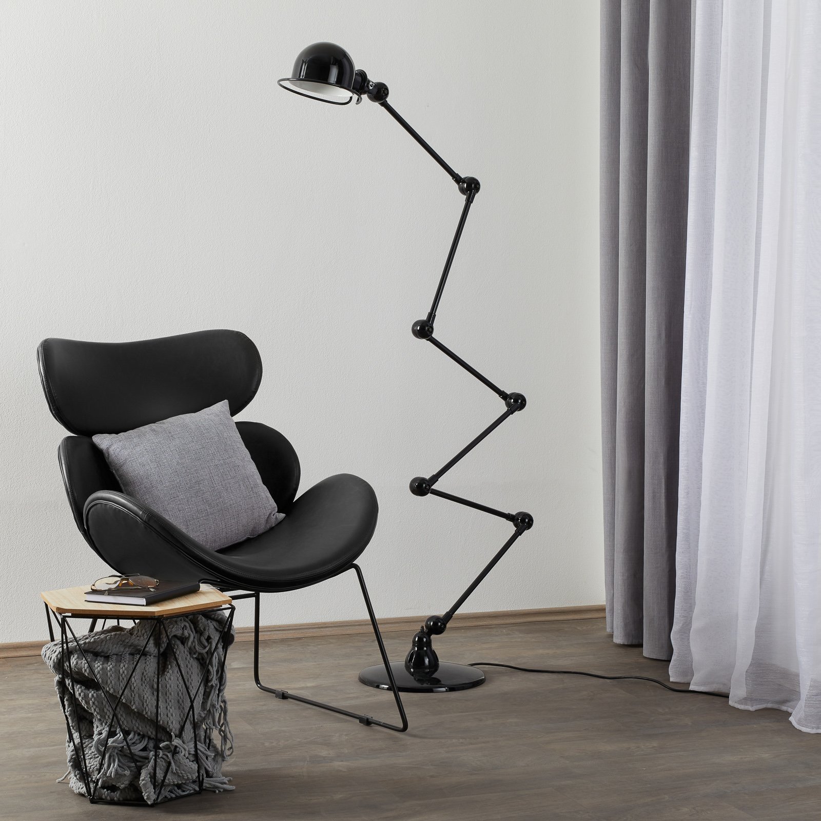 Jieldé Loft D9406 golvlampa 6x40 cm, svart