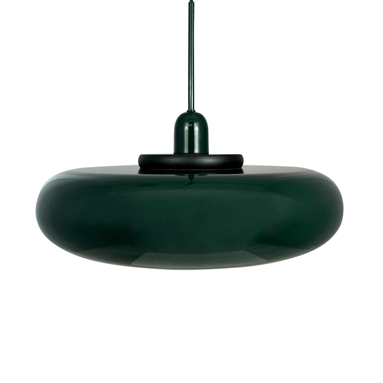 Dyberg Larsen Planet -ripustusvalaisin, tummanvihreä, Ø 40 cm, metallia
