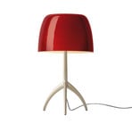 Foscarini Lumiere piccola kremasta/rdeča z možnostjo zatemnitve