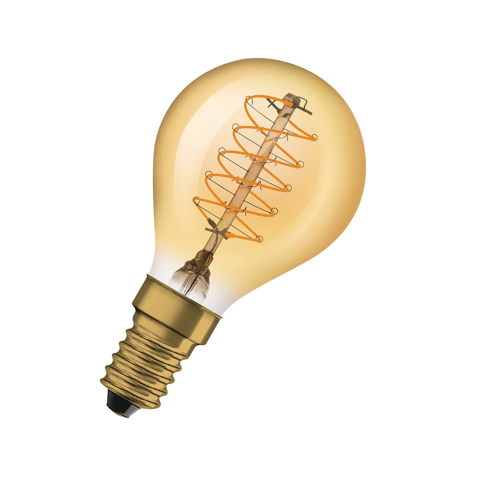 OSRAM Vintage 1906 LED kvapka E14 3,4 W zlatá dim