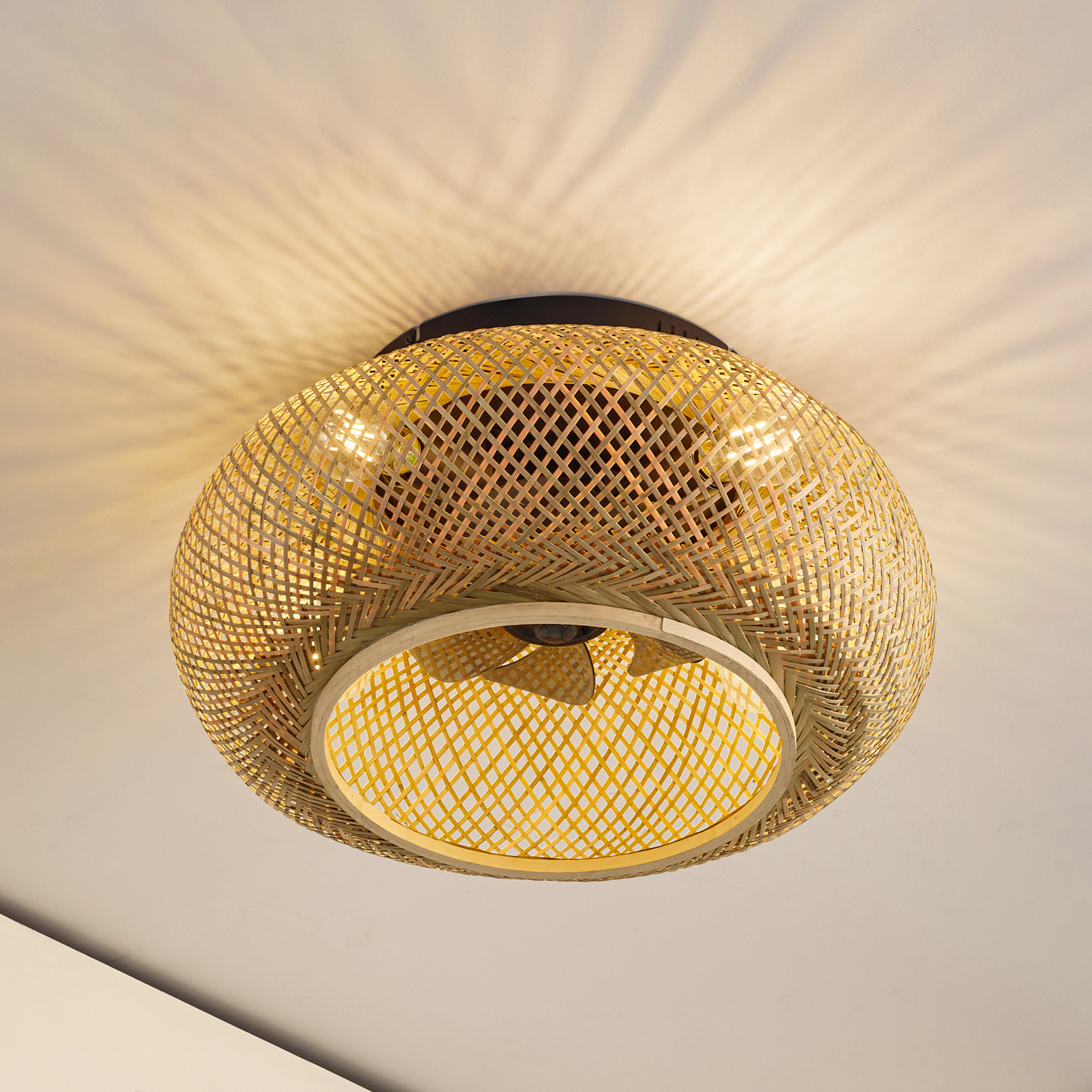 Lucande Deckenventilator mit Licht Cordie, DC, leise, Ø 53cm