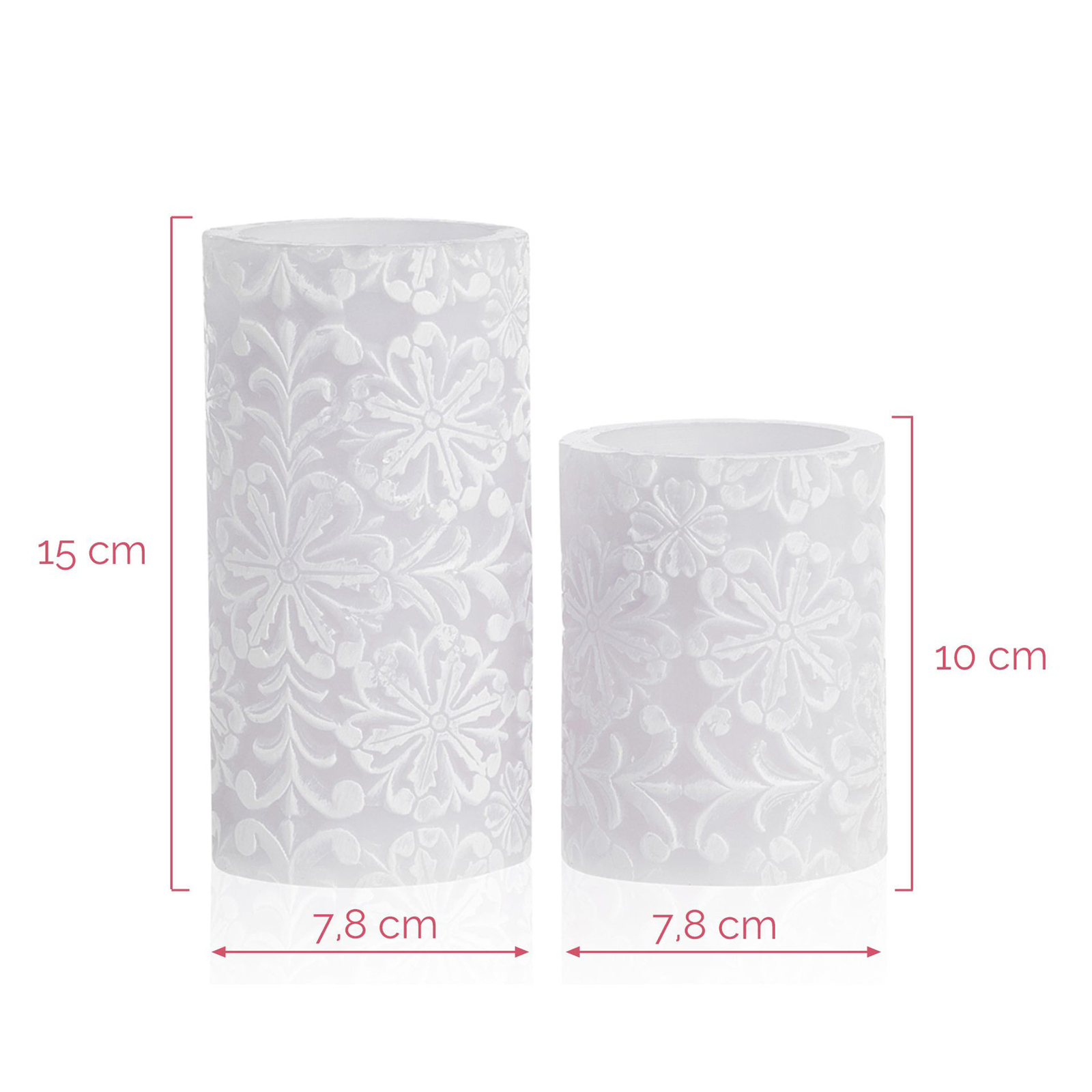 Pauleen Little Lilac Candle LED svijeće set od 2 komada