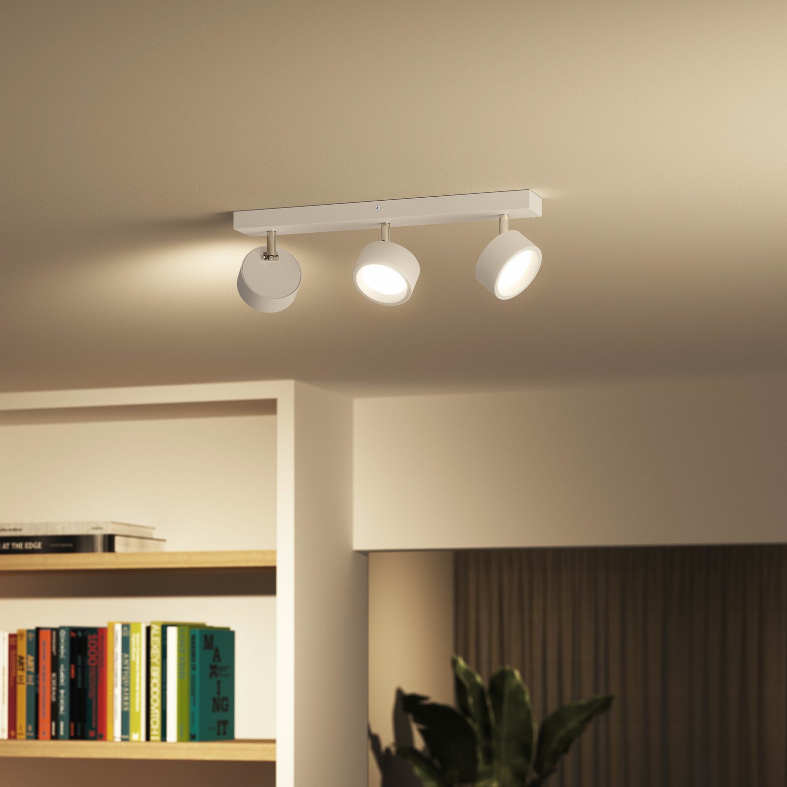 Philips Bracia spot plafond LED à 3 lampes, blanc