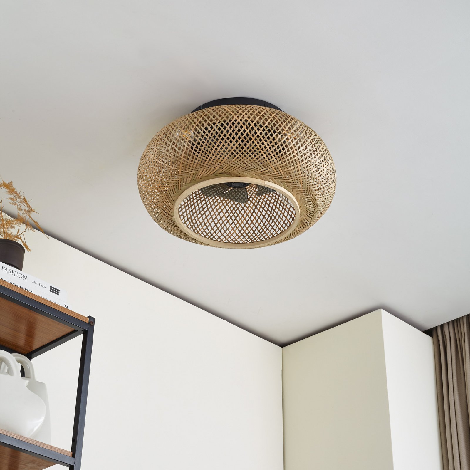 Lucande stropni ventilator z lučjo Cordie, DC, tih, Ø 53 cm