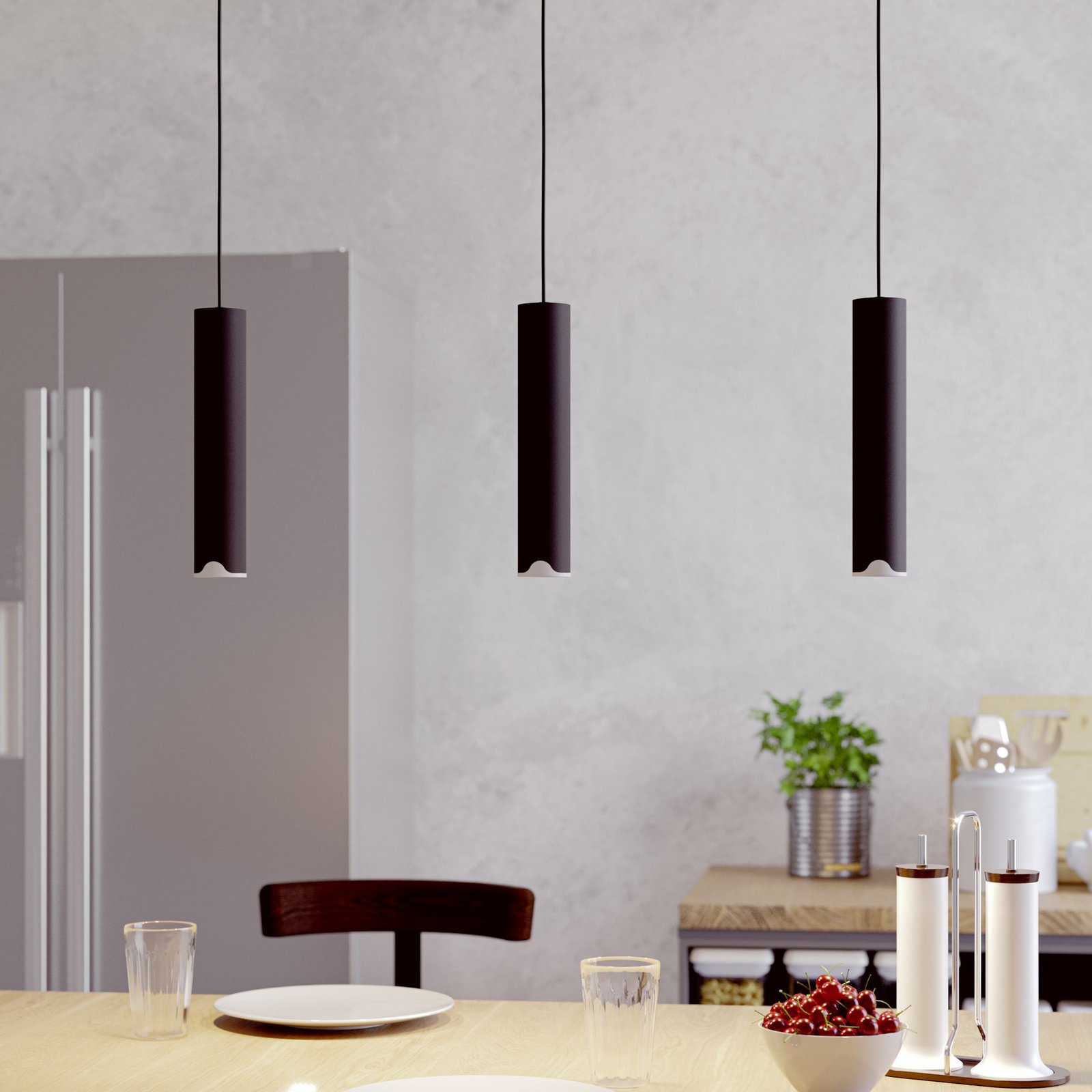 EGLO connect Balamorta-Z LED-es függőlámpa, 3 lámpás, fekete