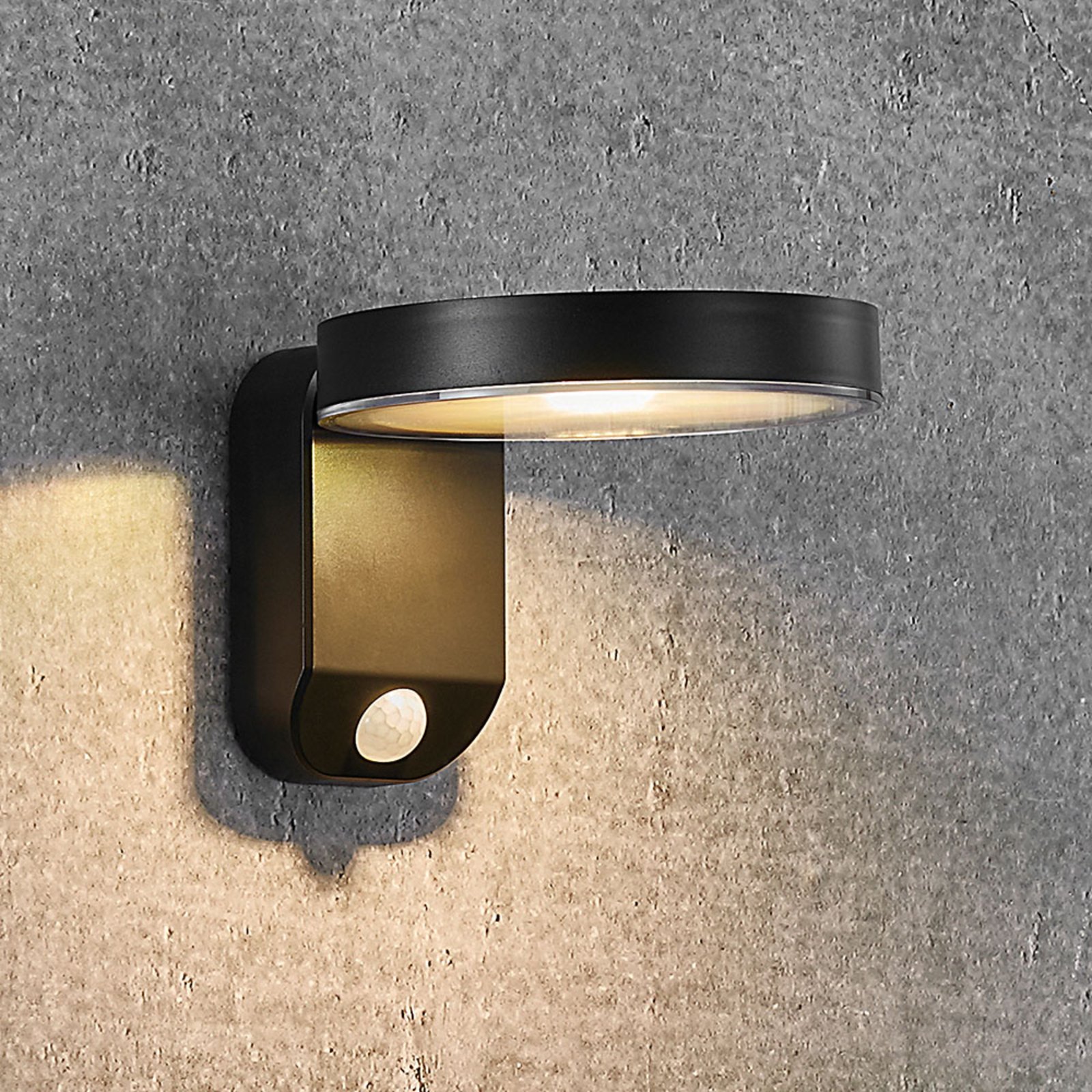 LED-Solar-Wandleuchte Rica Round, rund
