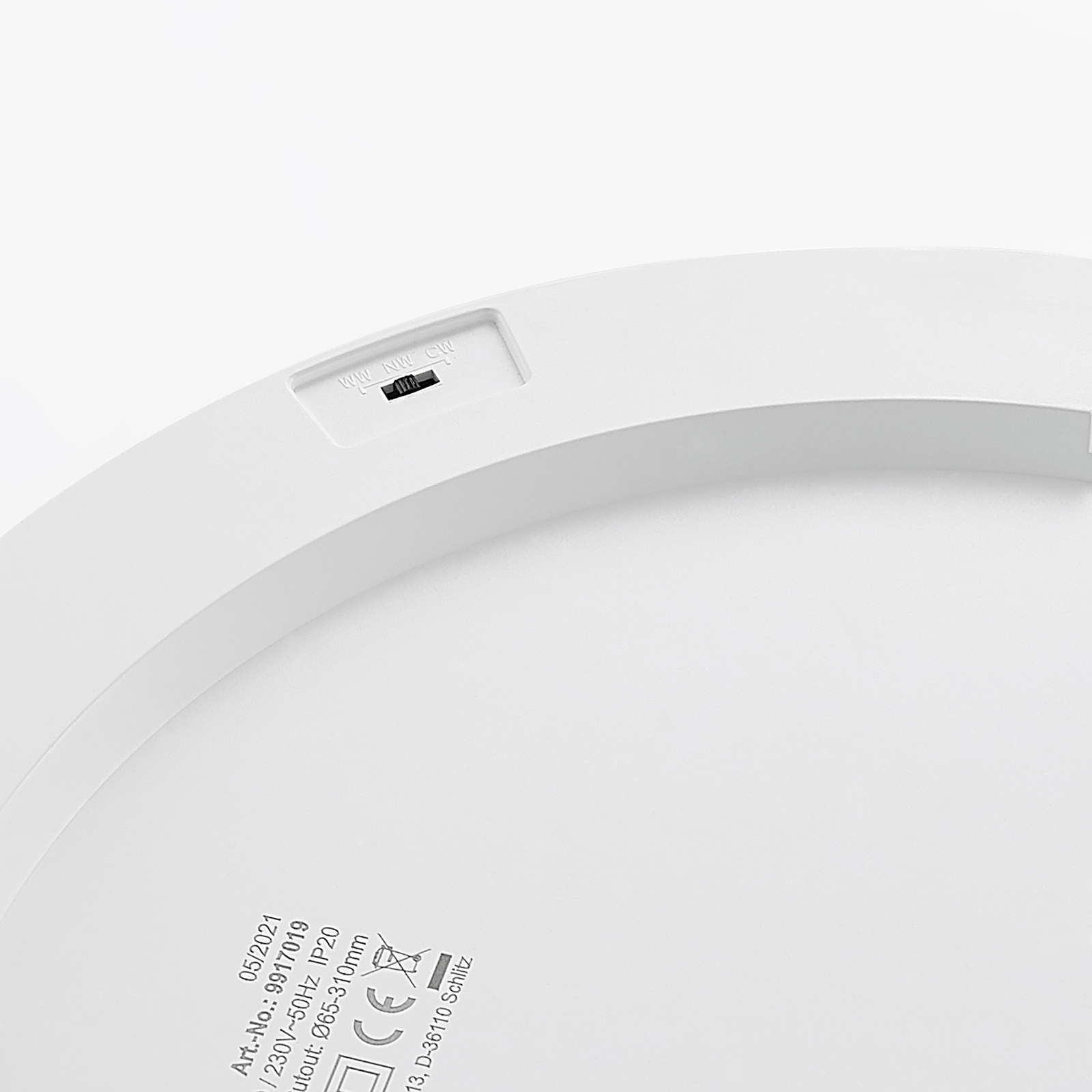 Prios LED-Deckenlampe Aureka, 2er-Set, Sensor, Ø 33 cm, weiß