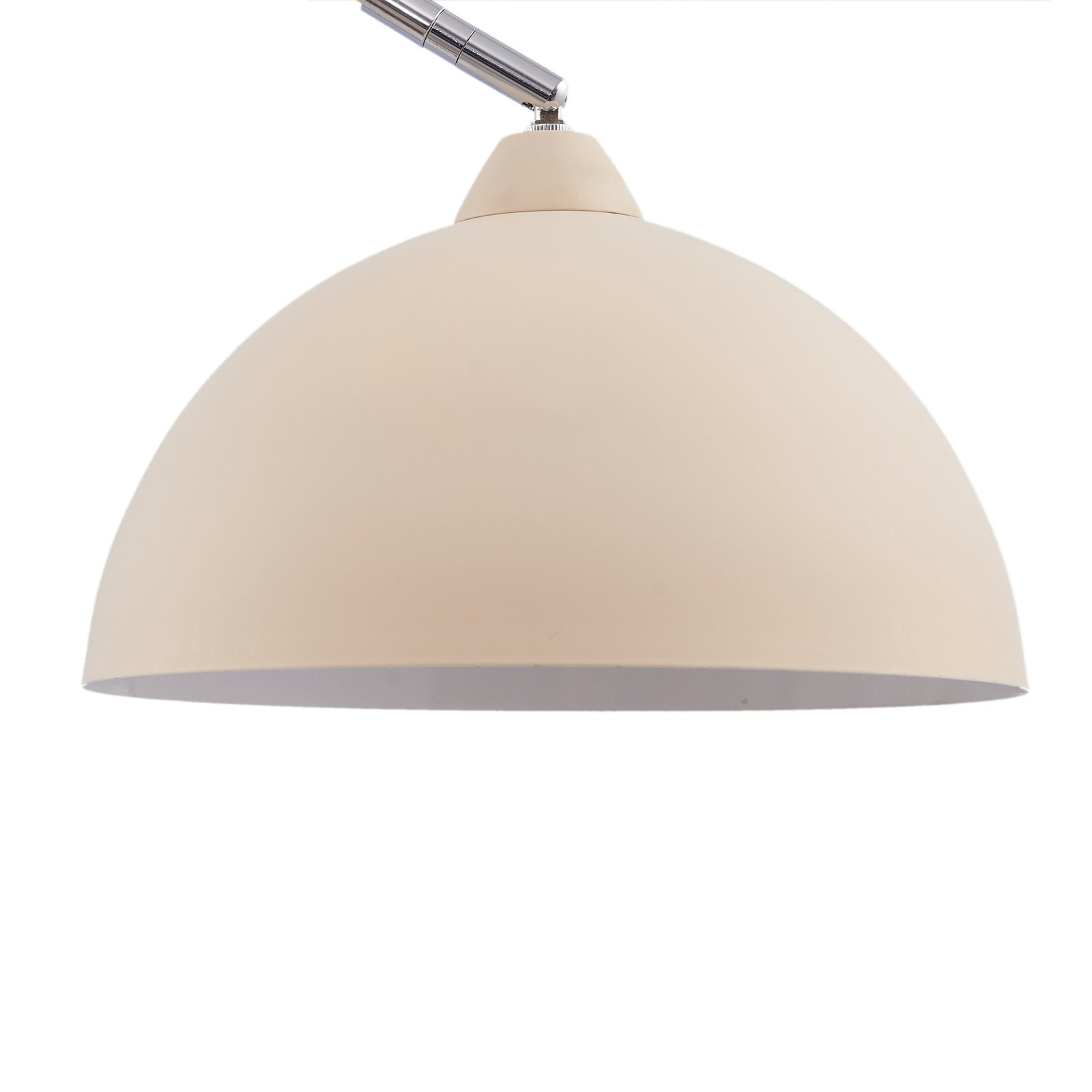 Lindby golvlampa Tonka, beige, metall/marmor, 180 cm, E27