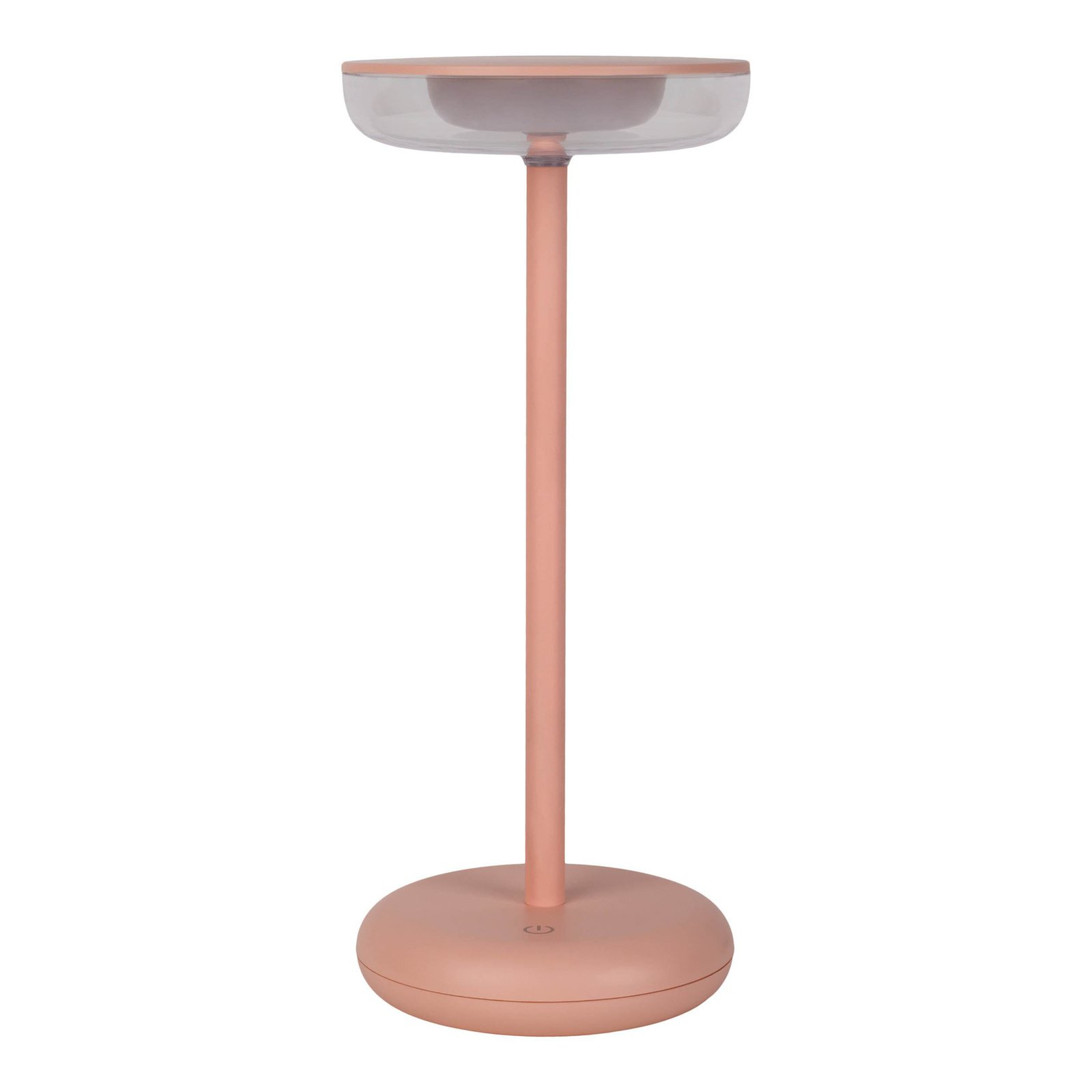 LED-ladattava terassivalaisin Pasi, vaaleanpunainen Korkeus 26 cm Metalli