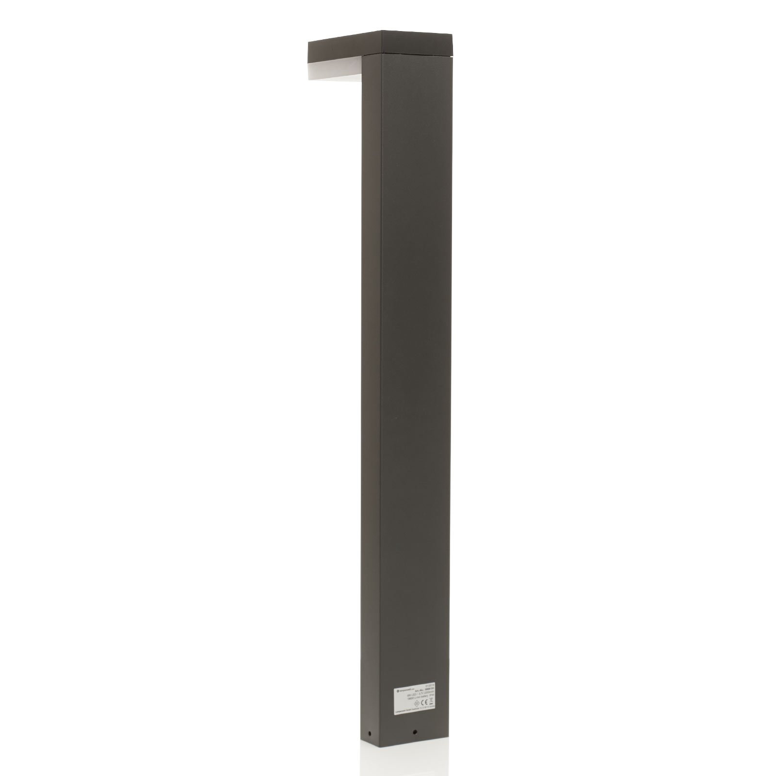Lindby LED solarna svetilka Chioma, antracit, senzor
