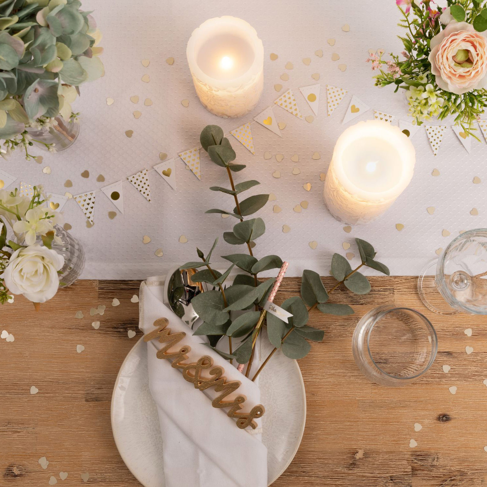 Pauleen Little Lilac Candle LED svijeće set od 2 komada