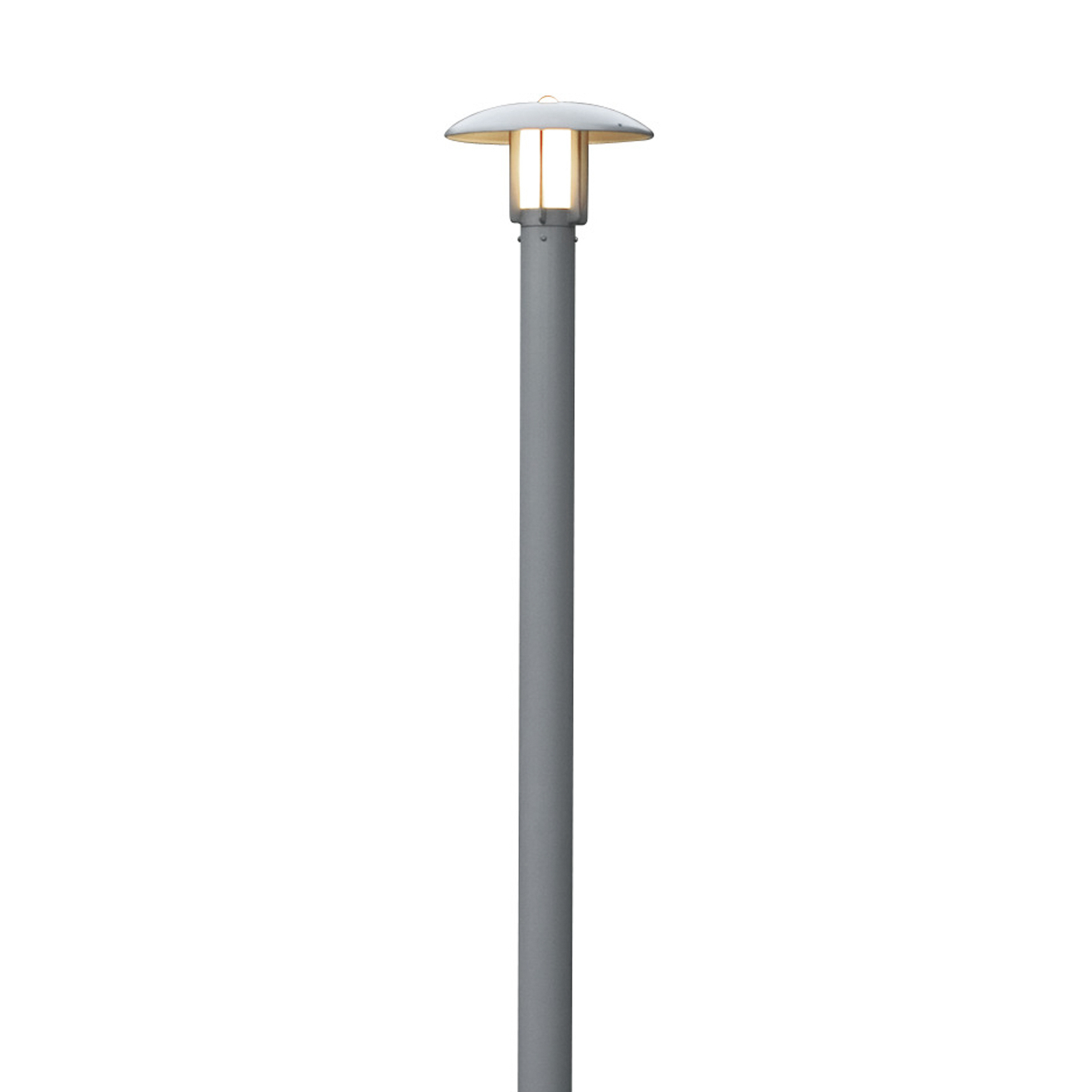 Mastleuchte Heimdal, Höhe 200 cm, grau