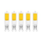 Arcchio LED-Stiftsockellampe, G9, 4W, 2700K, 5er-Set