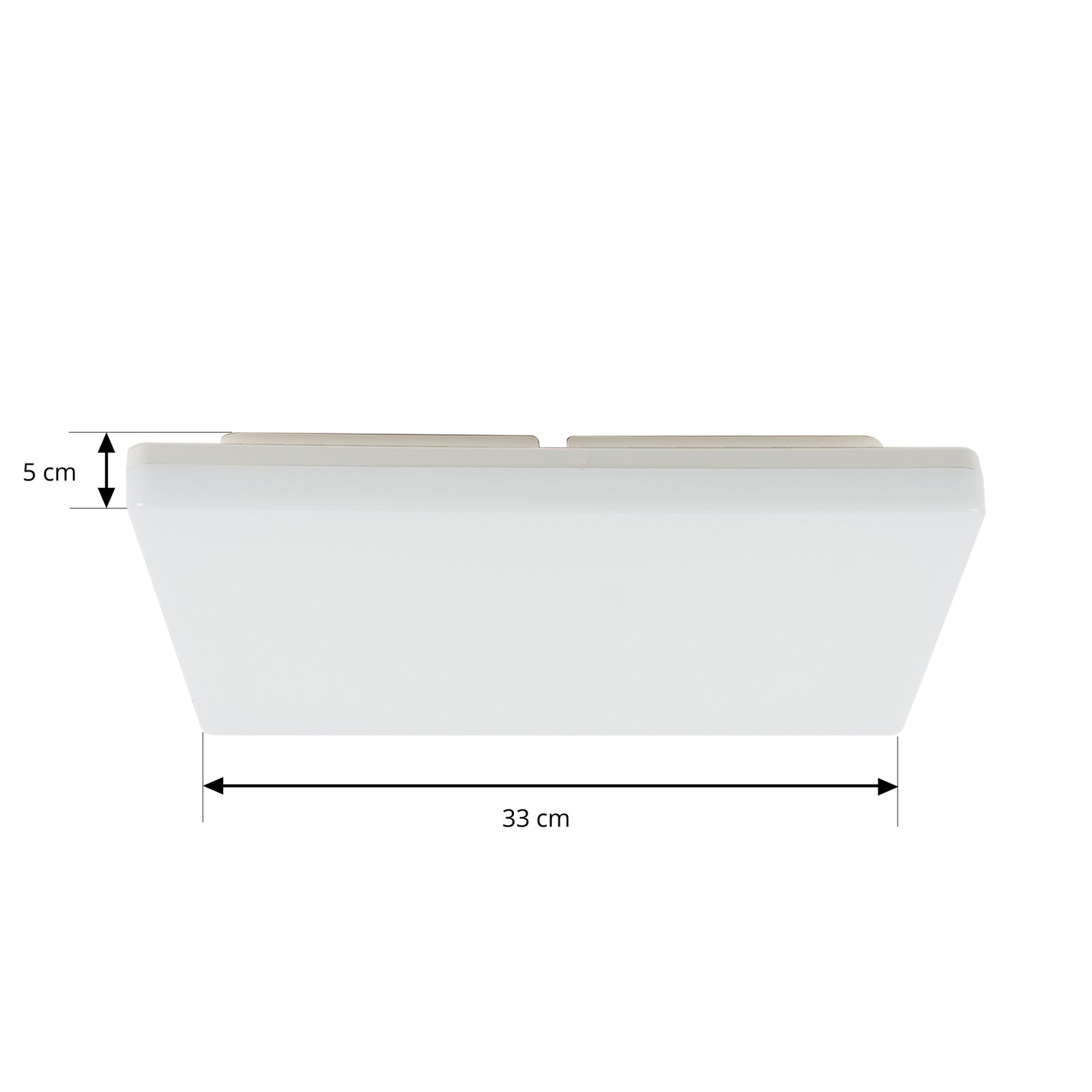 Prios Artin LED stropní světlo, hranaté, 33 cm