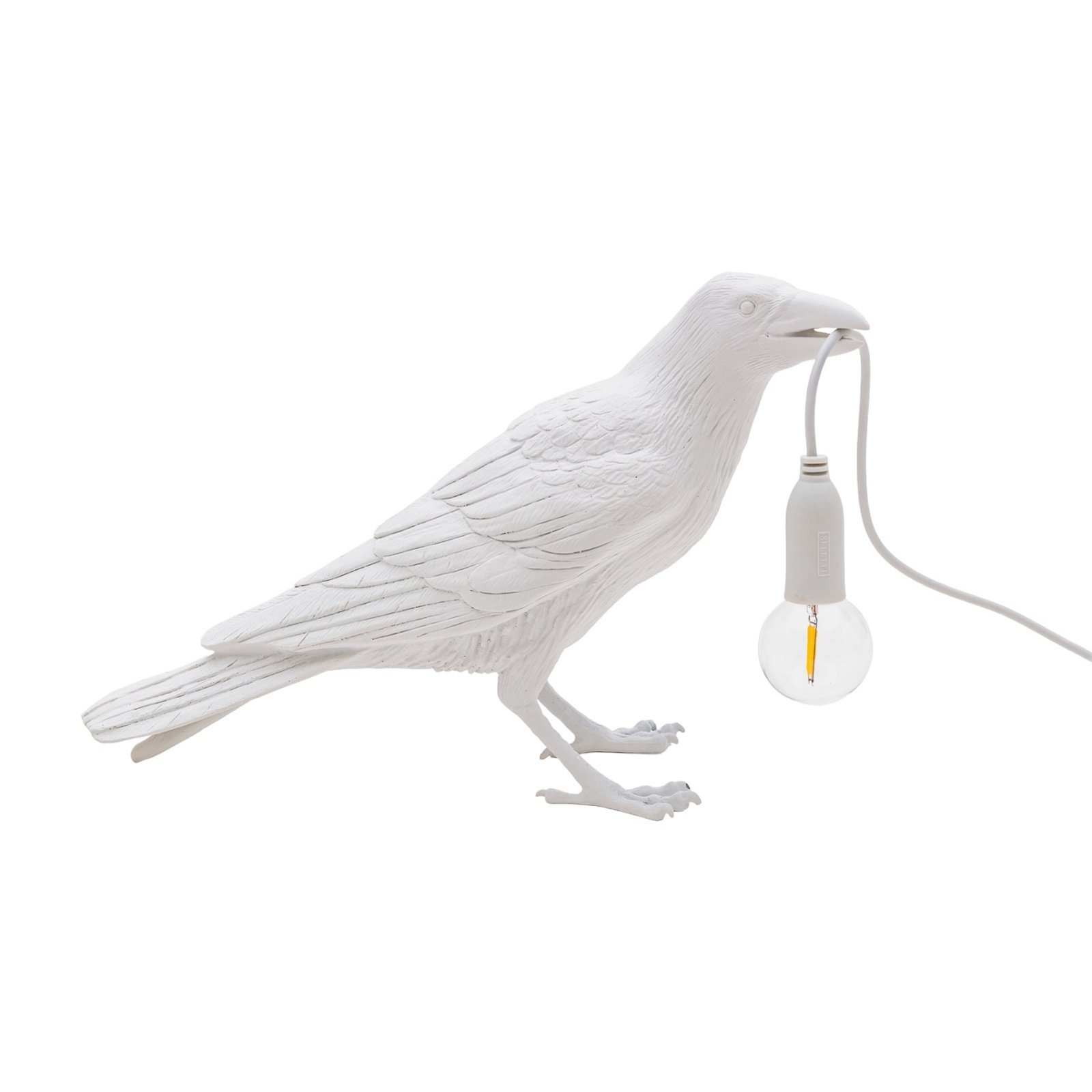 SELETTI Bird Lamp Lampada decorativa a LED, attesa, bianco