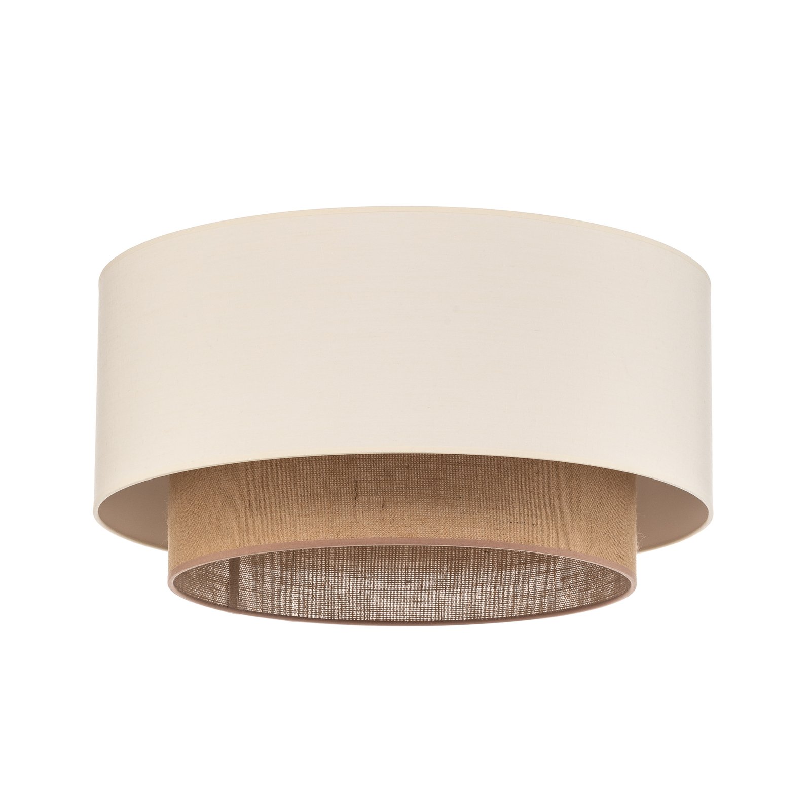 Plafondlamp Boho, Ø 60 cm, ecru/jute