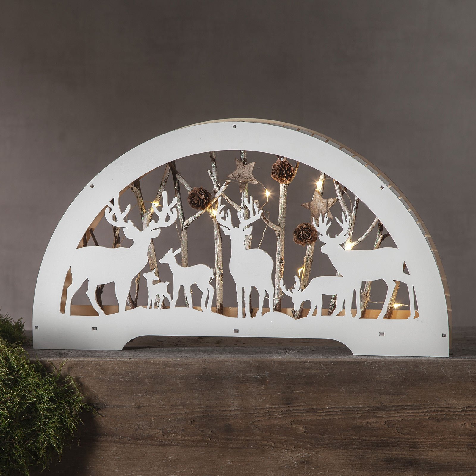 Candelabro LED Fauna bianco
