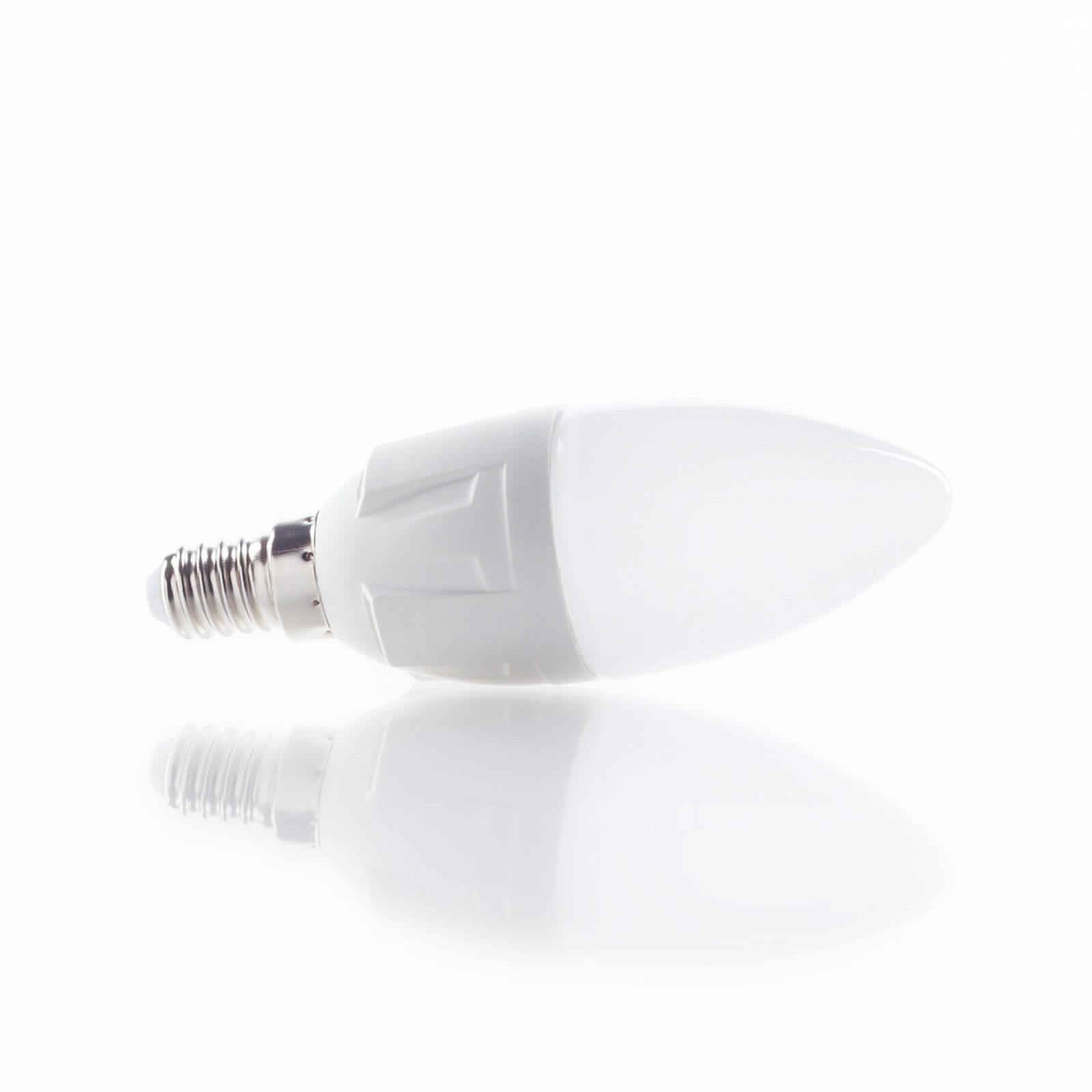 Bec lumânare LED Lindby, E14, 4.9 W, mat, 3,000 K