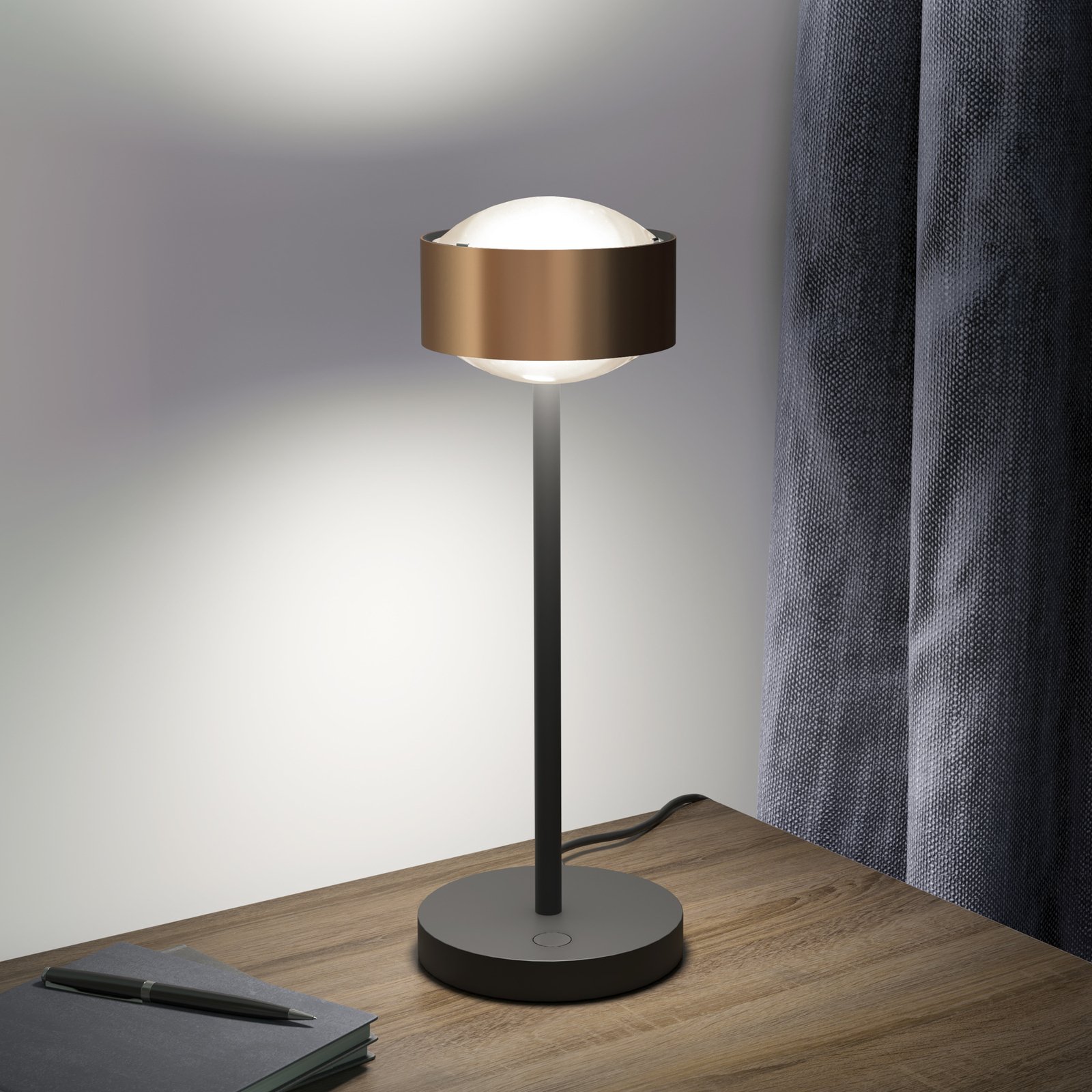 Puk! 120 Eye Table LED matné čočky měď/černá