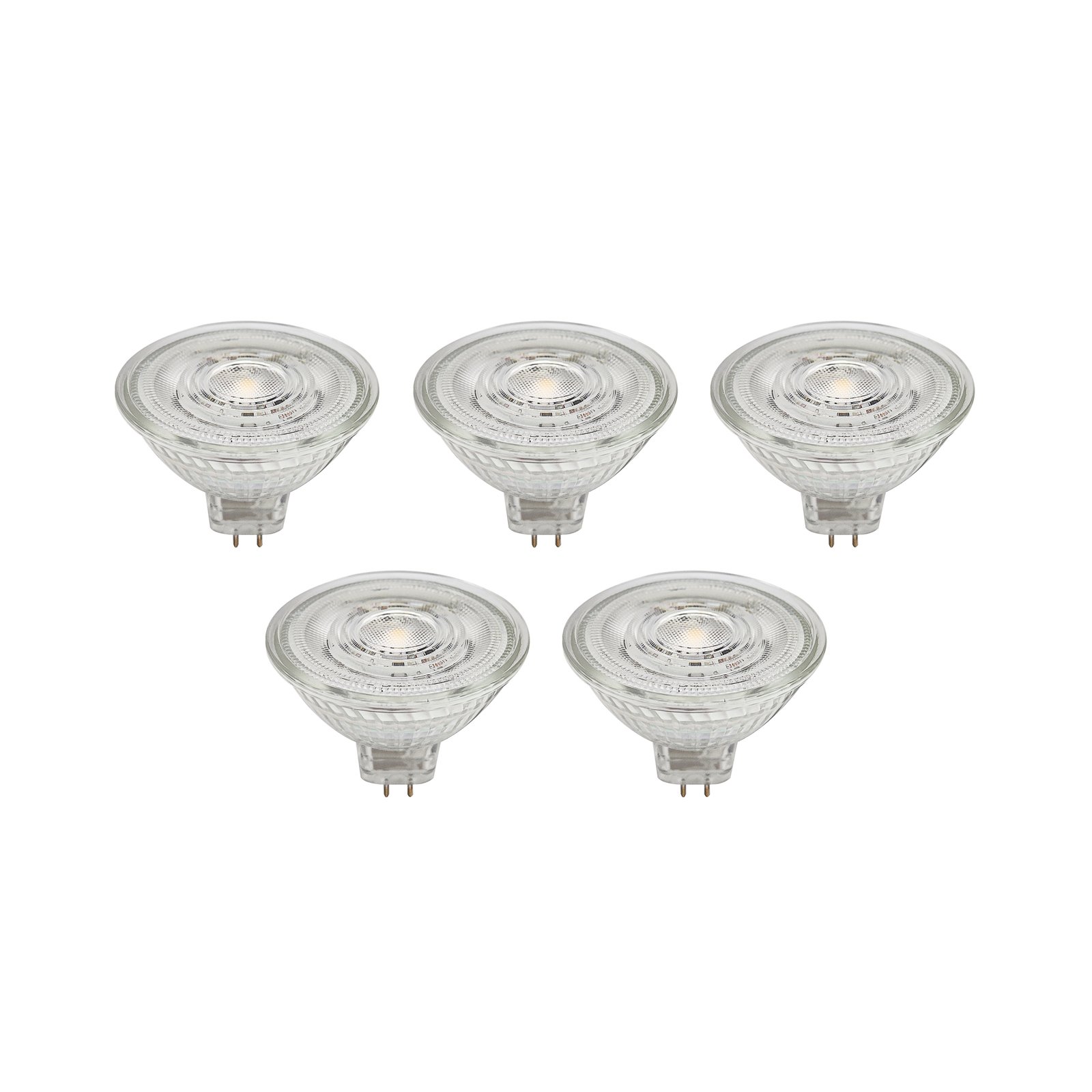 Prios réflecteur LED GU5,3 4,3W 345lm 36° clair 830 set de 5 pièces