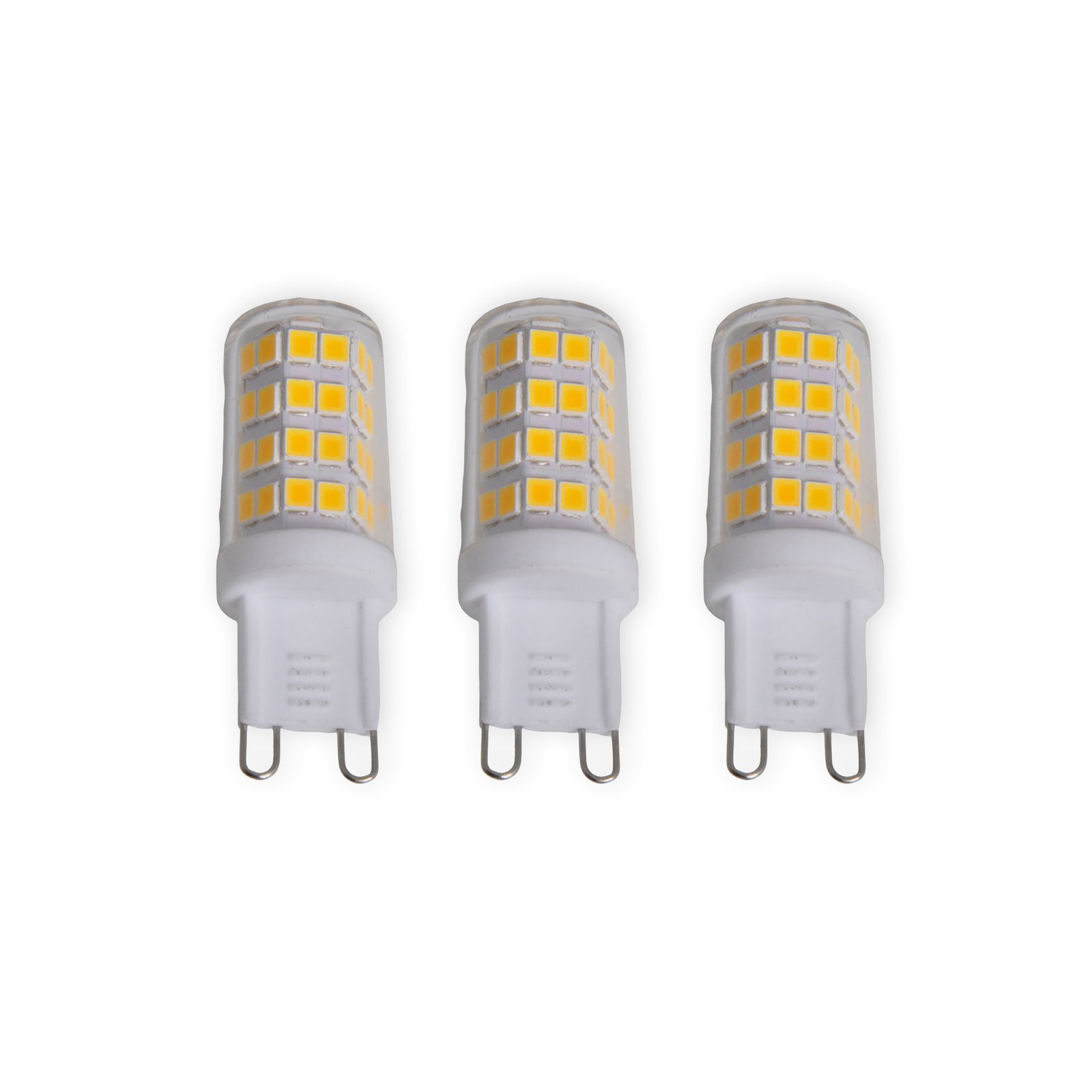Lindby LED-Stiftlampe, 3er-Set, G9, 3 W, klar, 3.000 K