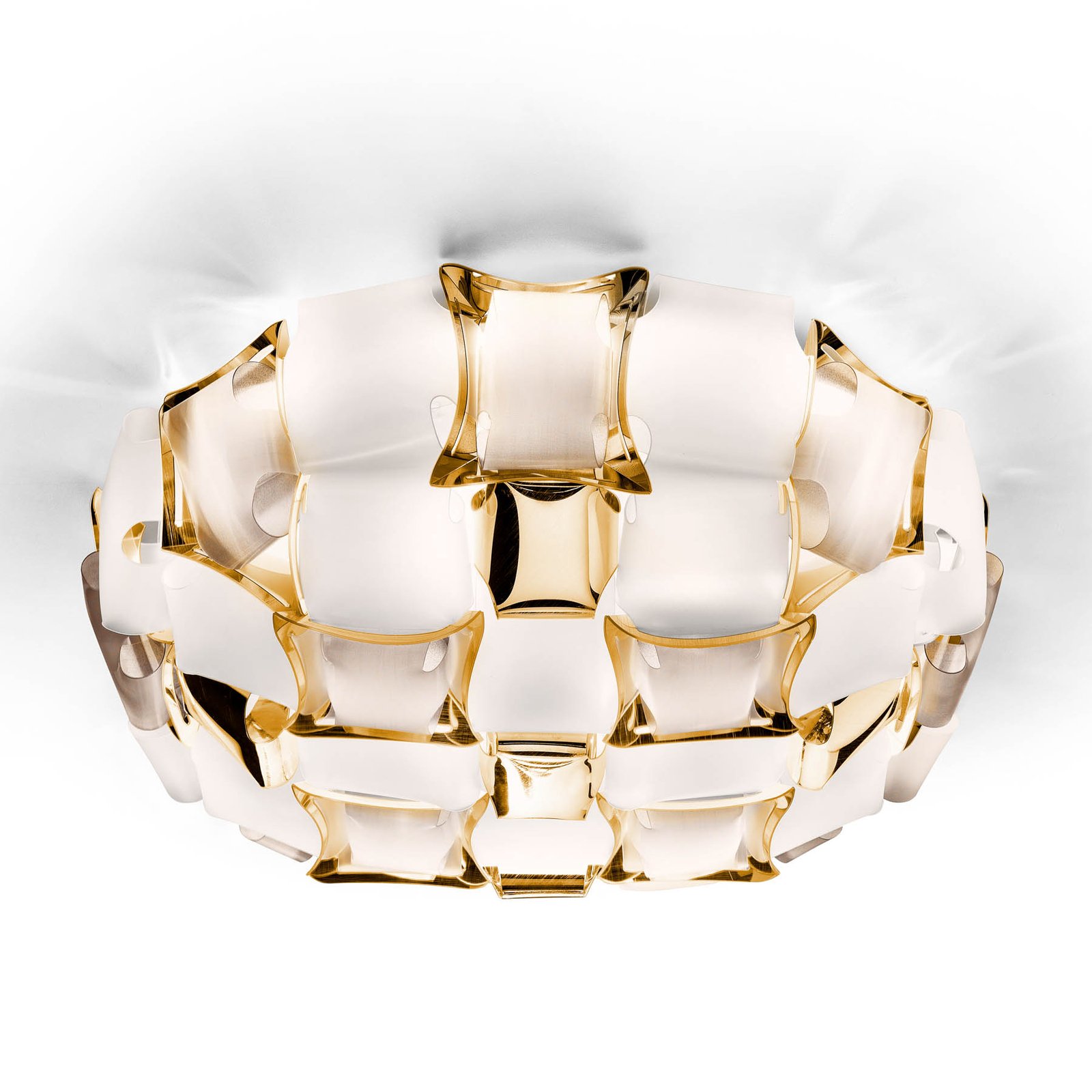 Slamp Mida Wandleuchte, 50 cm, weiß-gold