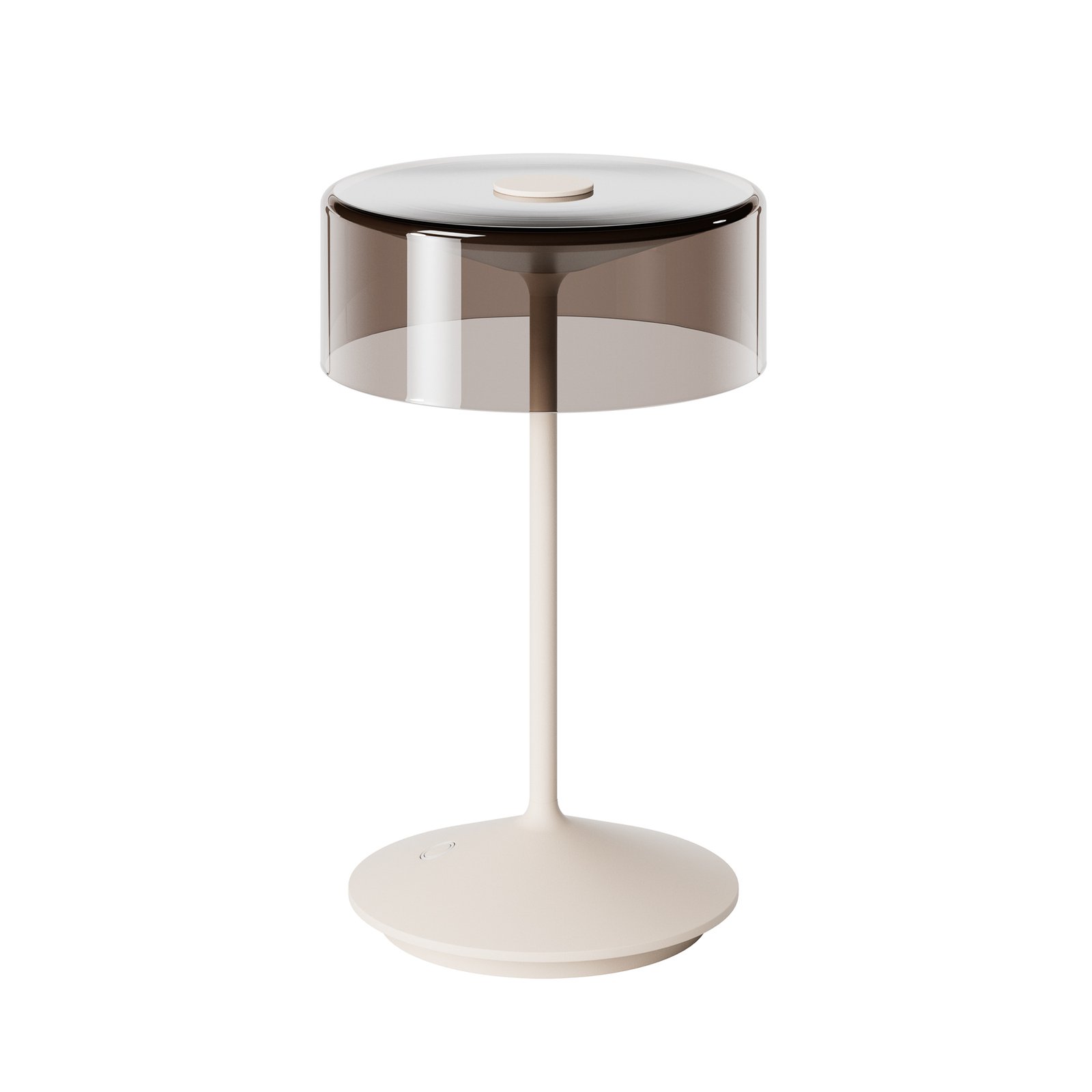 Numotion LED lampă de masă reîncărcabilă, bej, sticlă, IP54, dimabil