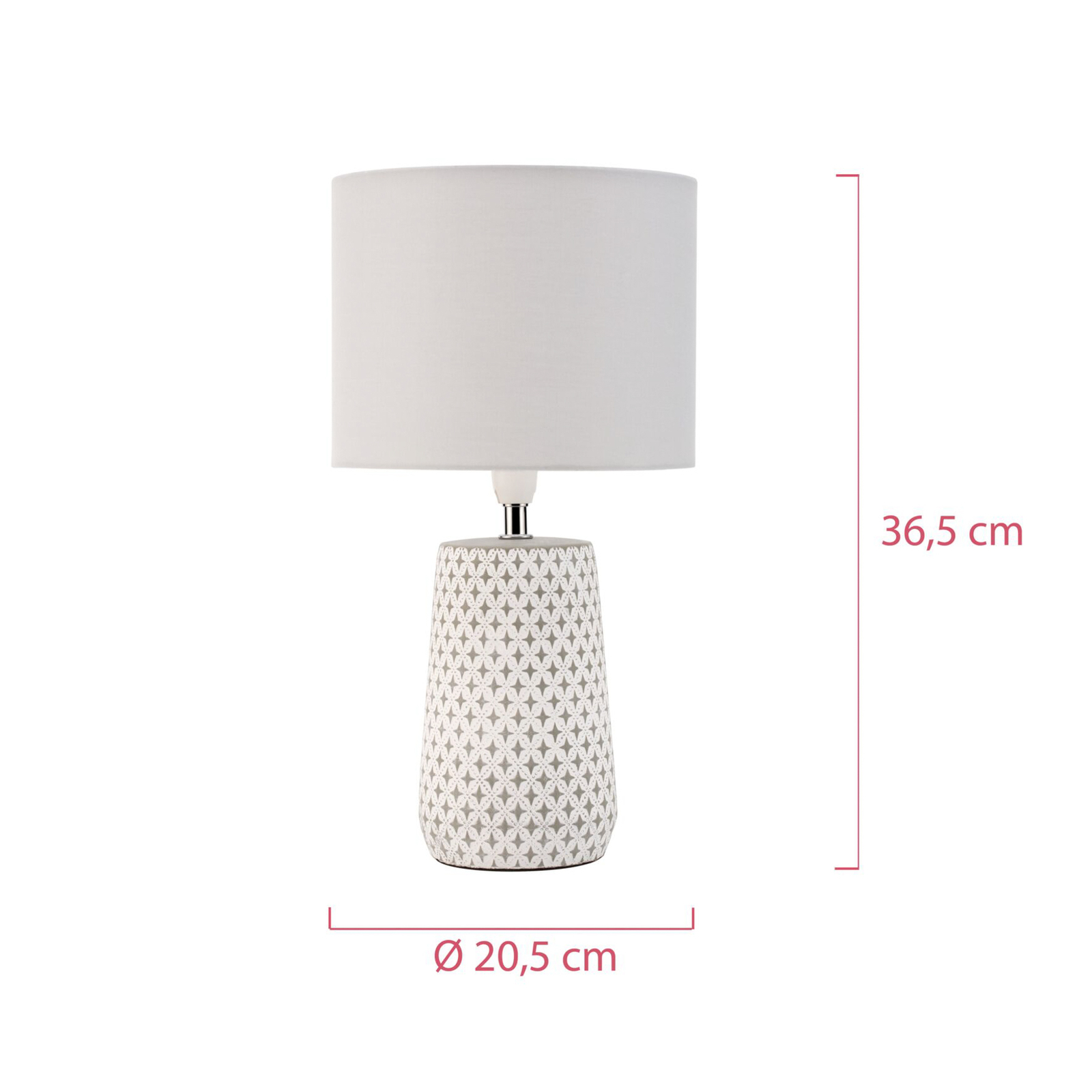 Pauleen Pretty Purity bordlampe med betongfot