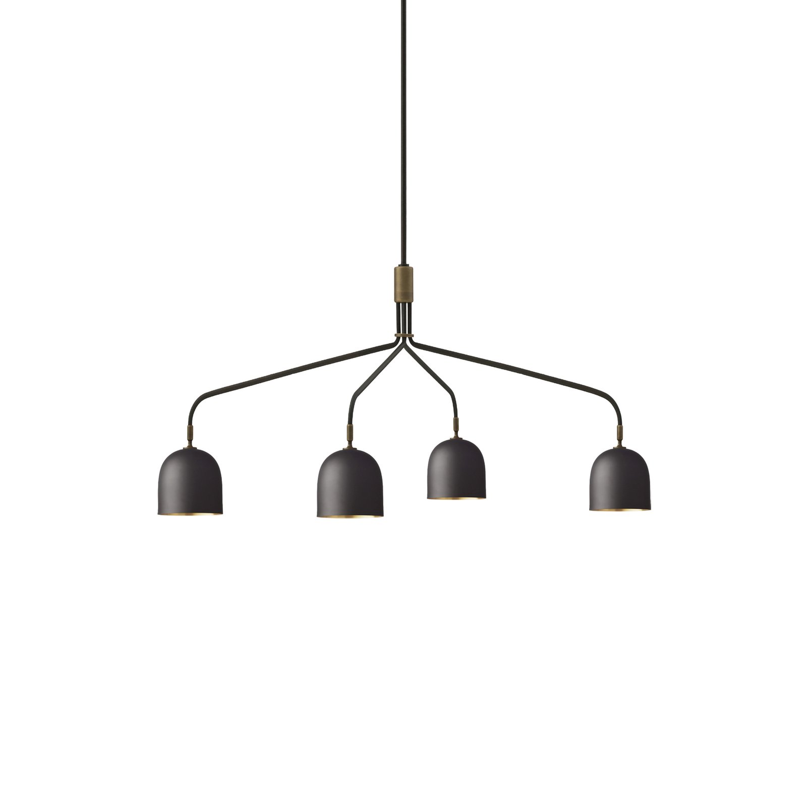 GUBI lühtri Howard 4-valgusti 134x103 cm gunmetal