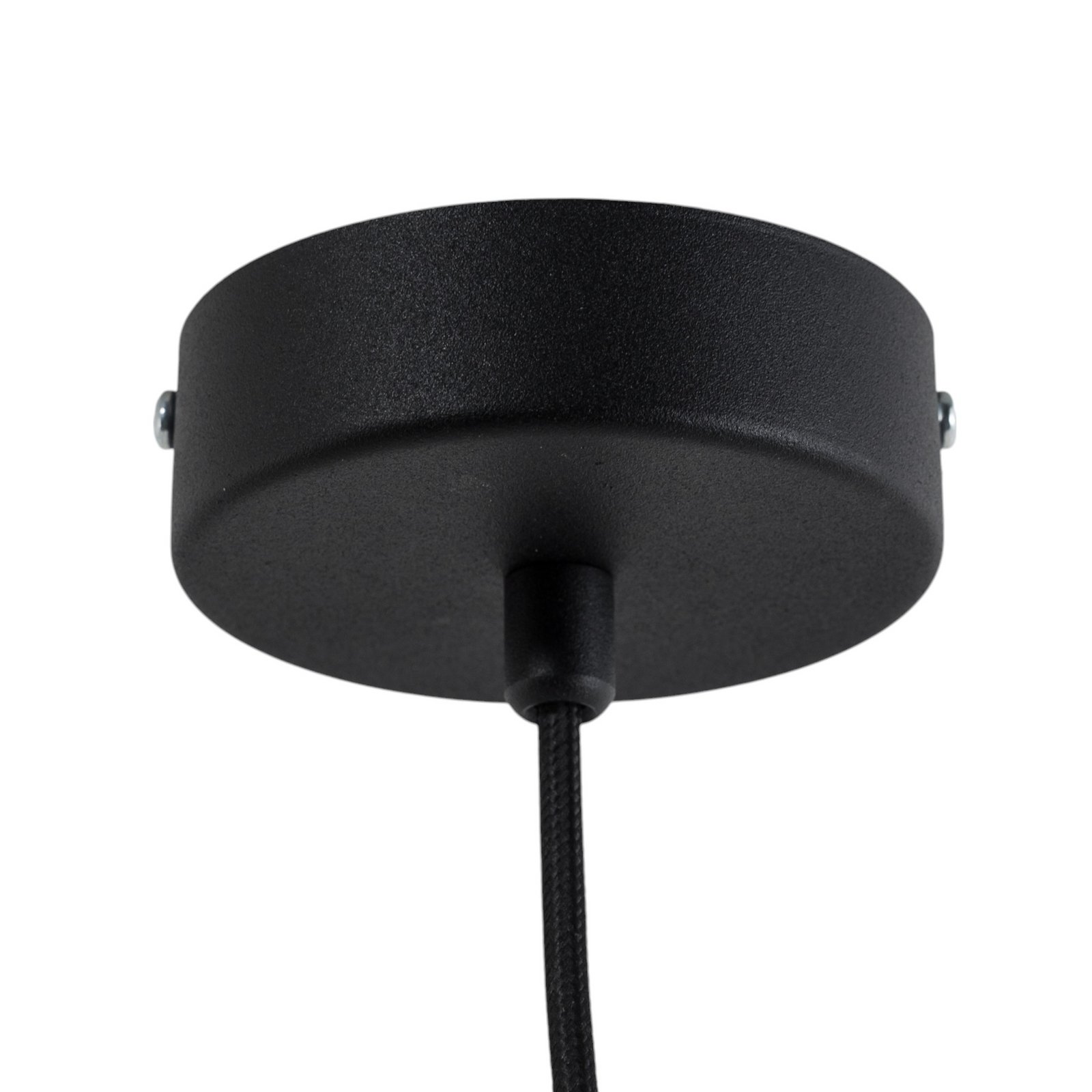 Lampă suspendată Dalia, albastru, abajur metalic, 30 cm