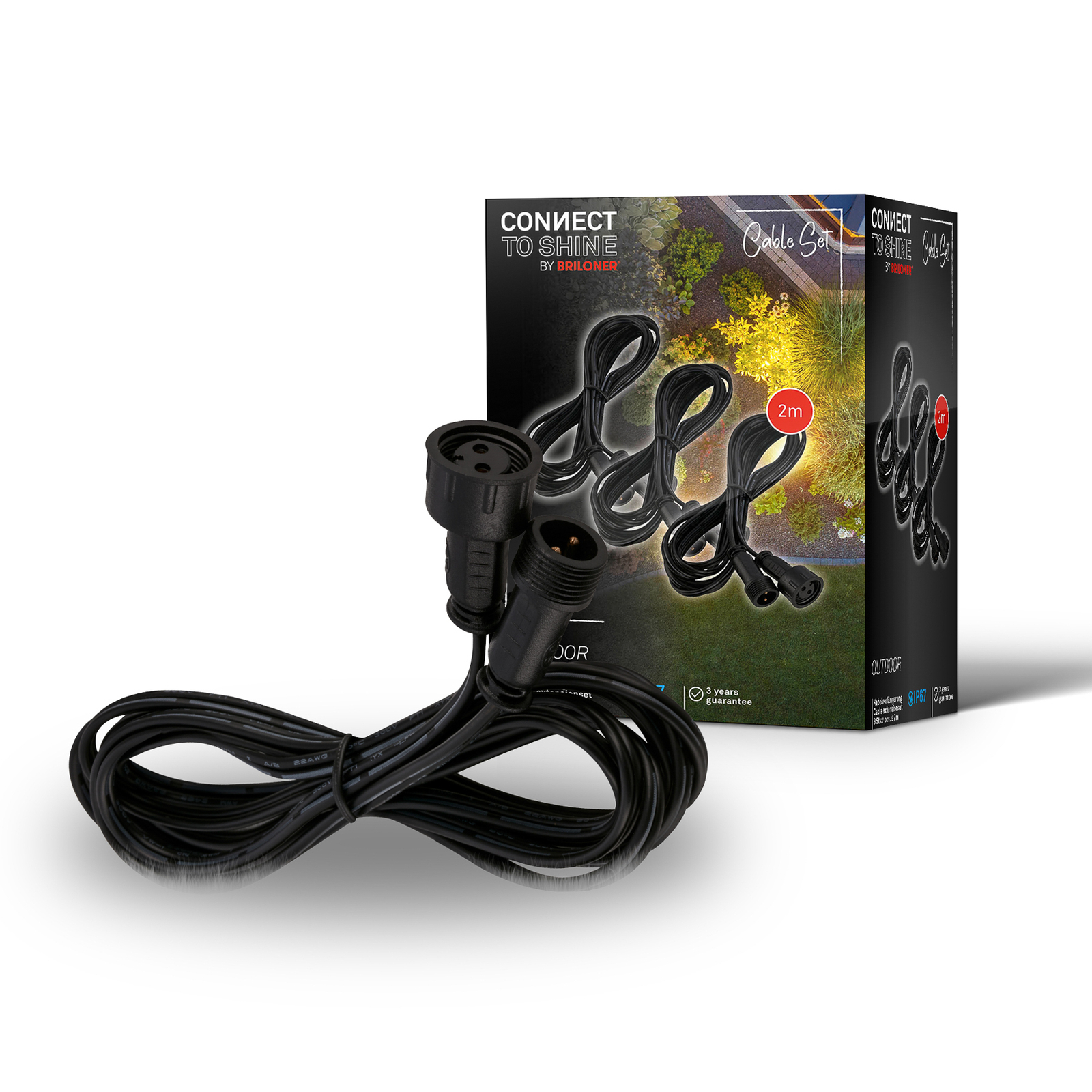 Produžni kabel 3920035 za 12V vanjska svjetla 2m set od 3 komada