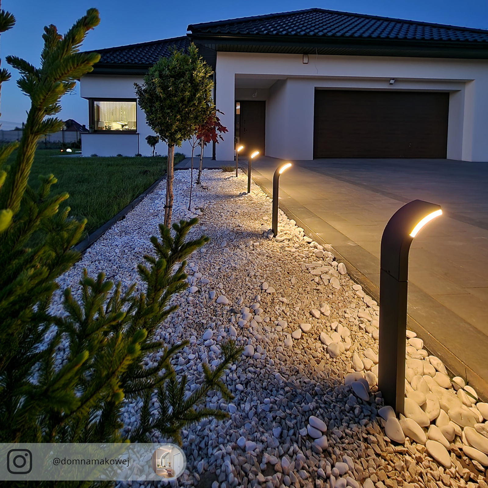 Lucande Timm LED stenska svetilka, 60 cm, antracit, kovina, IP54