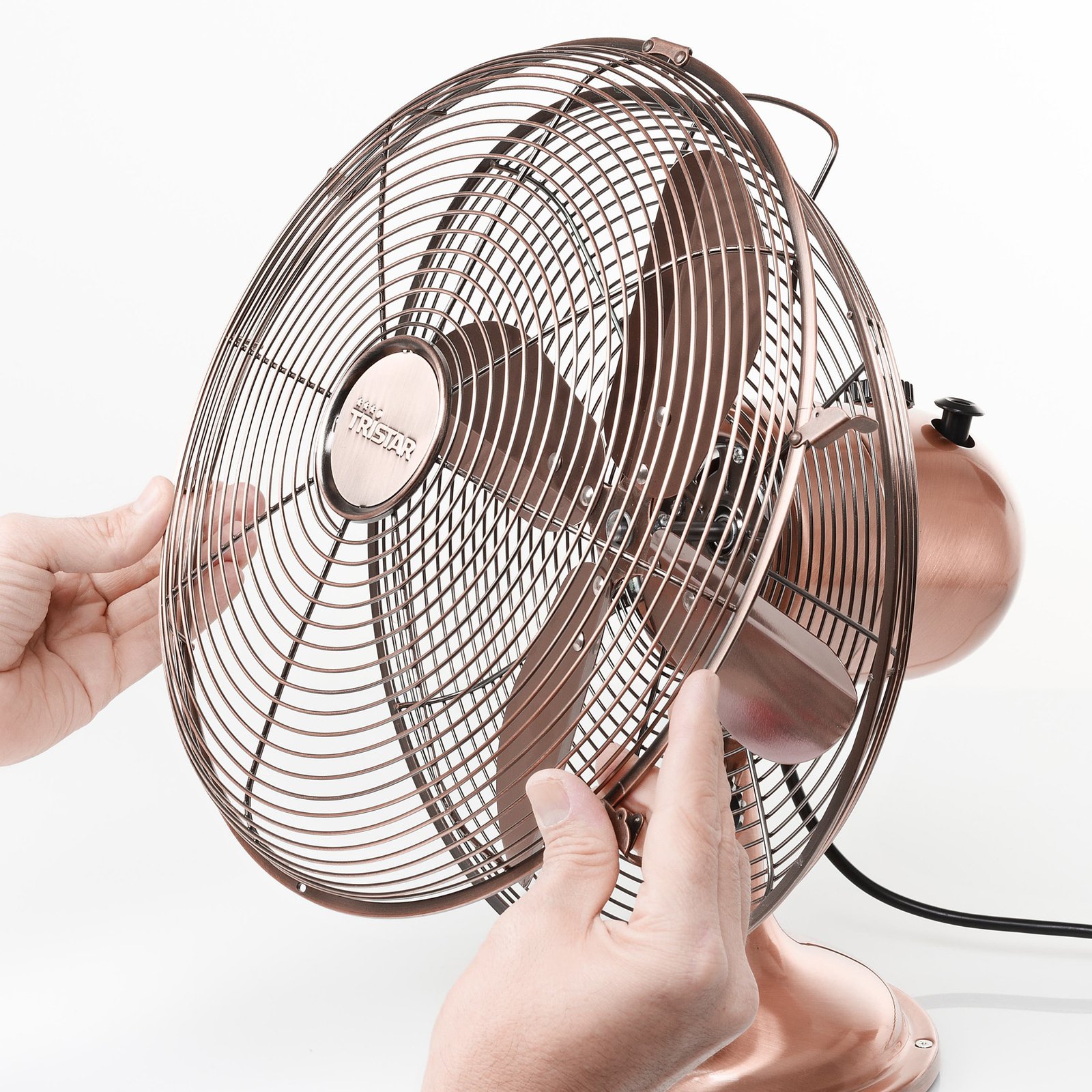 Ventilator masă din cupru lucios VE5970