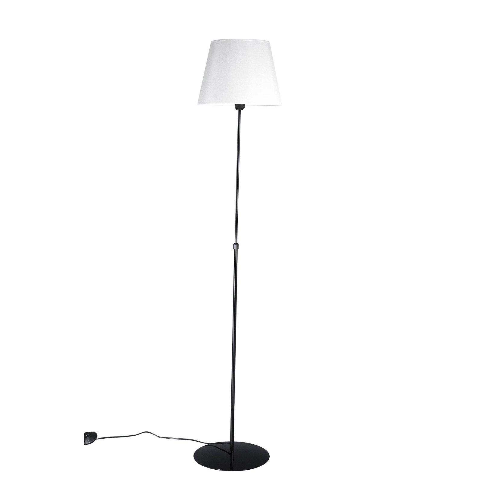 Aluminor Store golvlampa, svart/vit