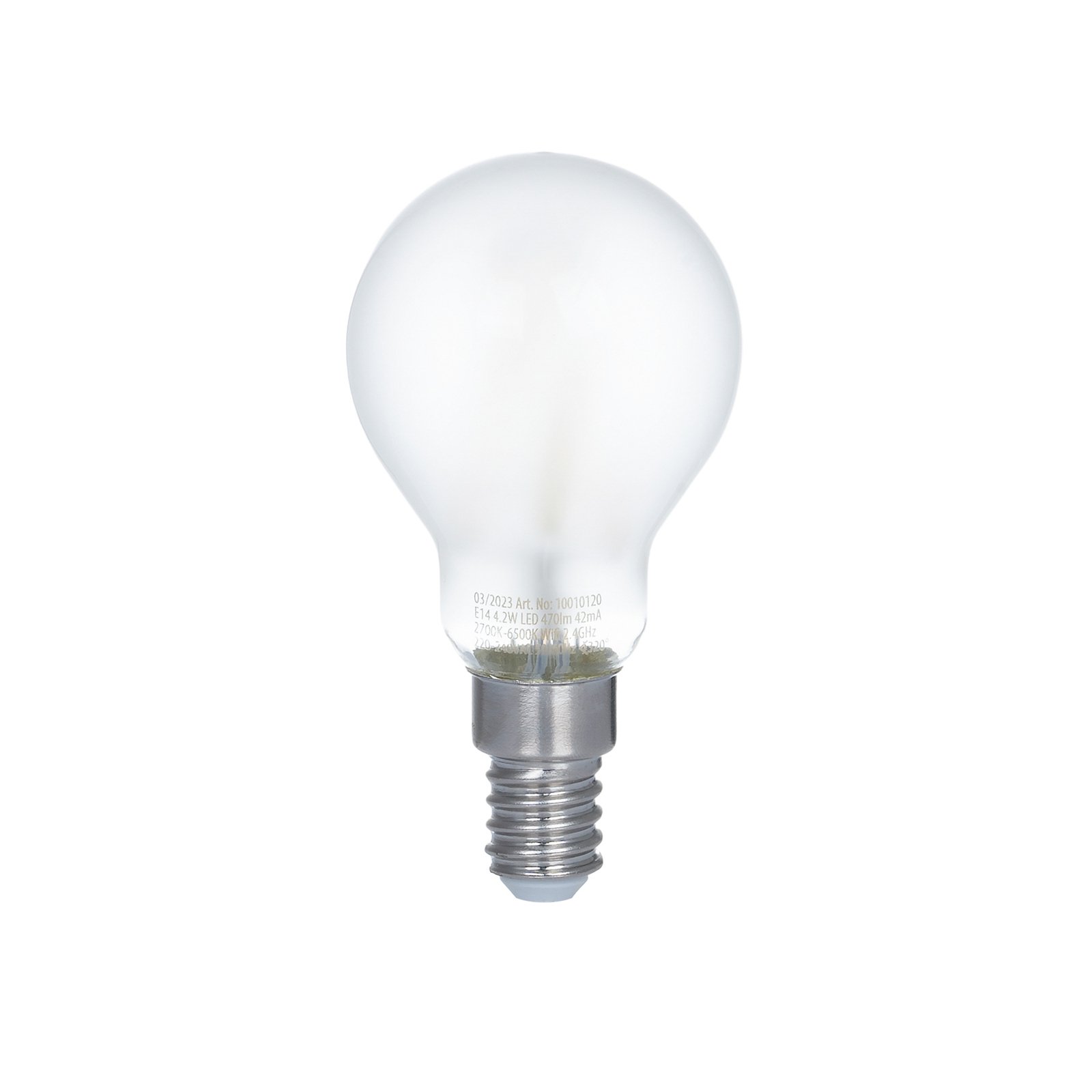 LUUMR Smart Ampoule goutte LED mat E14 4,2W Tuya WLAN CCT