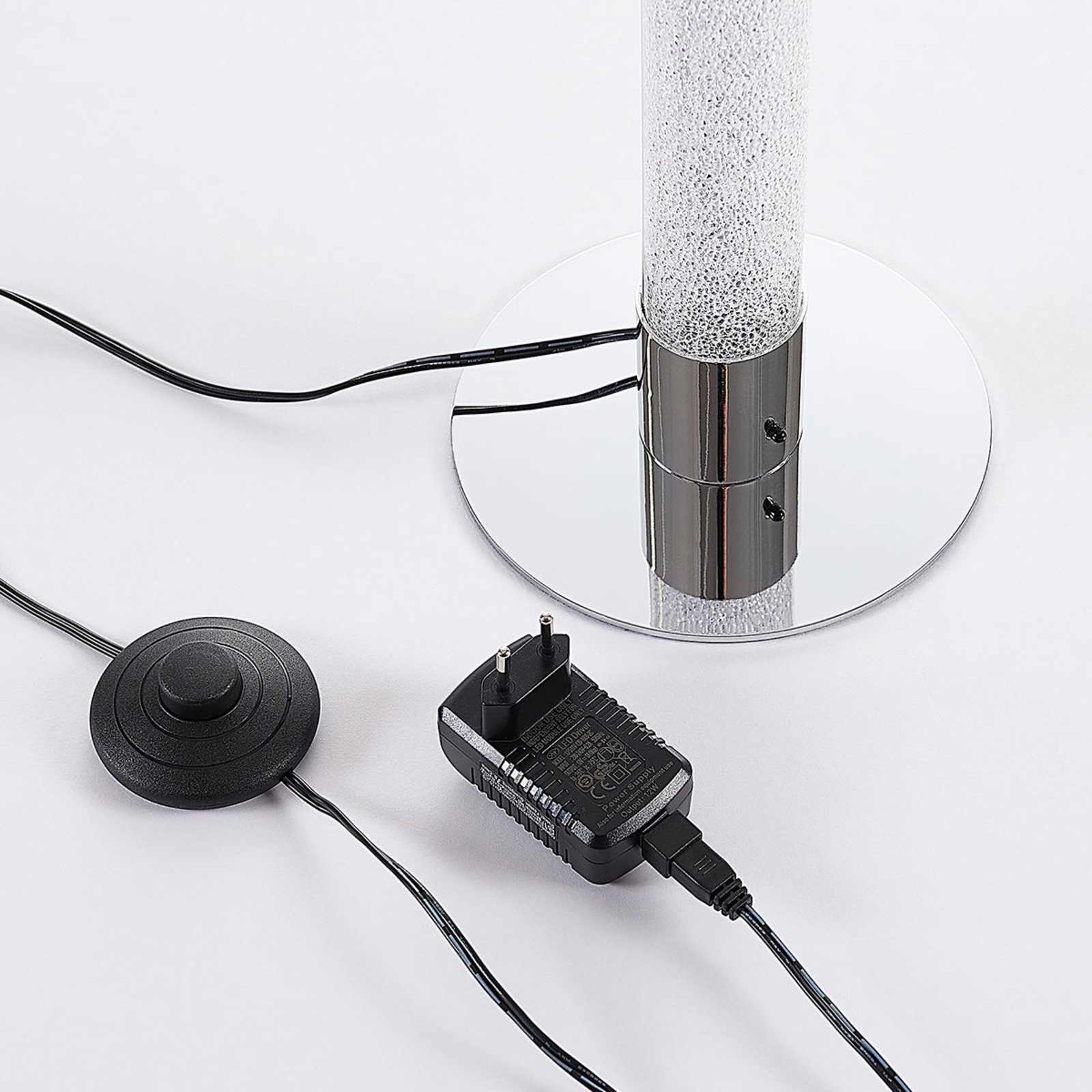 Lindby Lampadar LED Hadis, RGB, telecomandă, alb, 120 cm