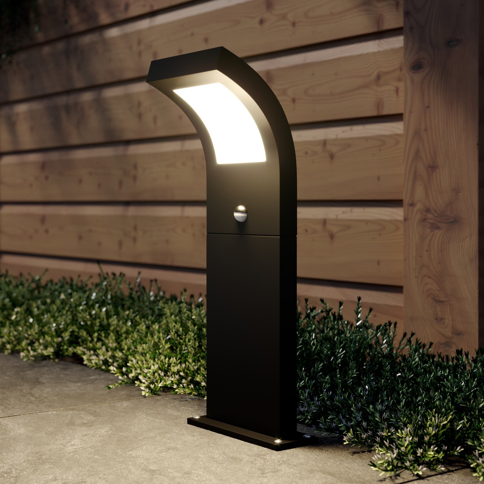 Arcchio Advik bornă luminoasă LED, 60 cm, antracit, senzor, IP54