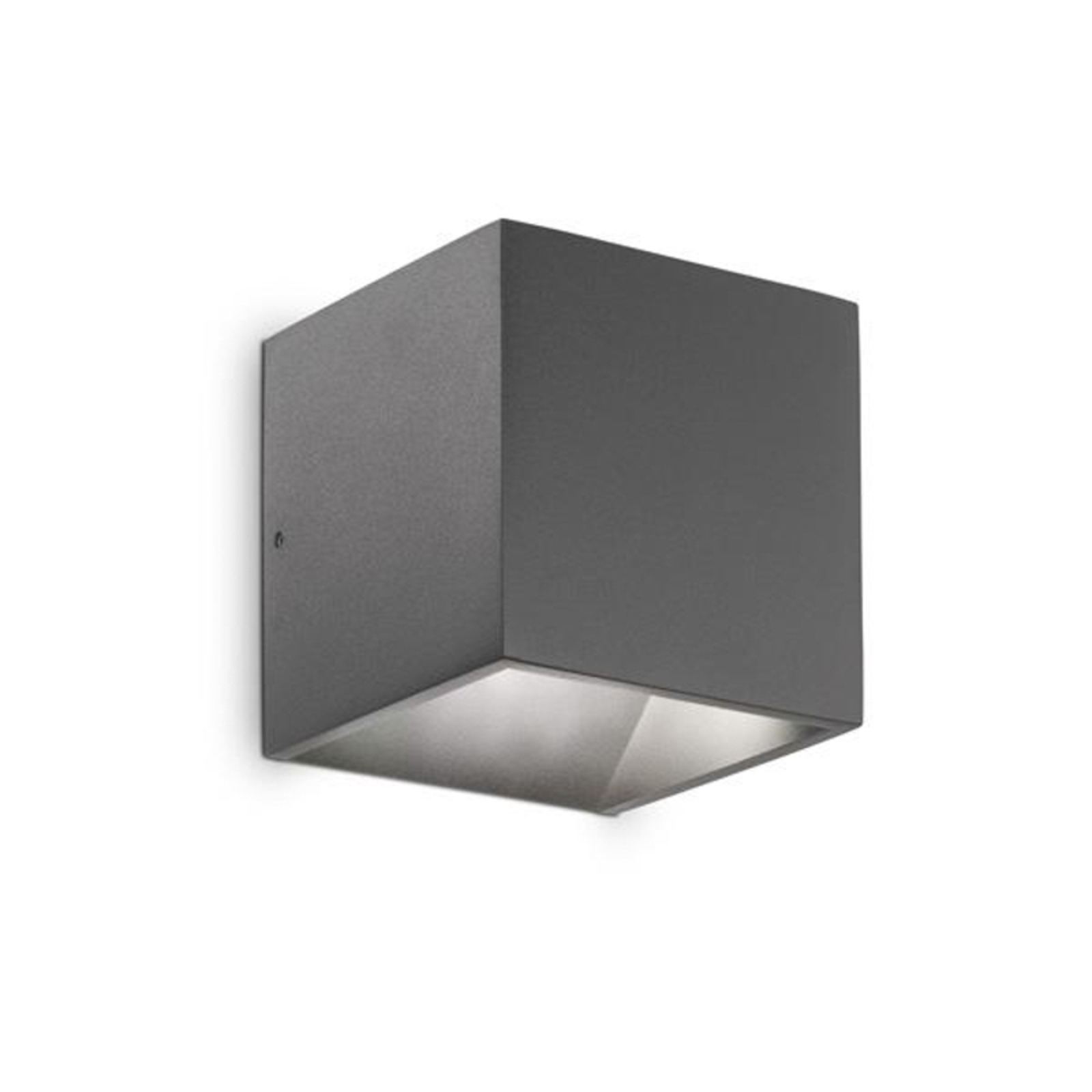 Ideal Lux zunanje stensko svetilo Rubik antracit aluminij 10 cm 4.000 K