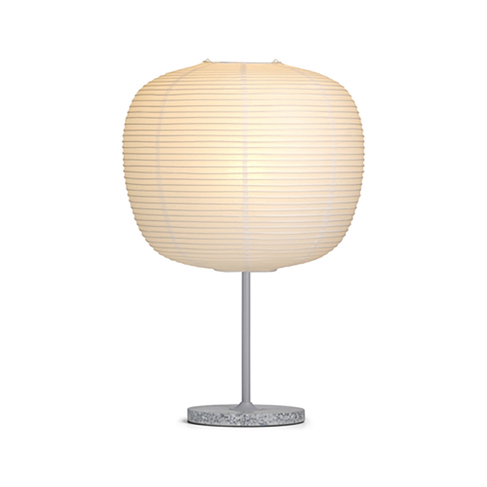 HAY Common Ombrello da tavolo Base pesca grigio/terrazzo