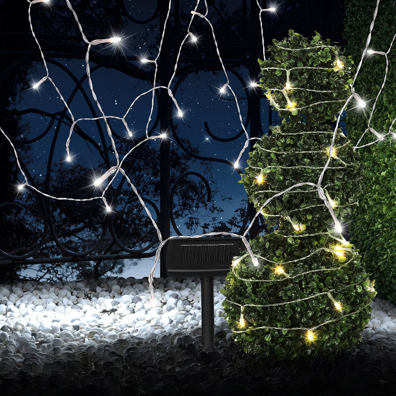 Guirlande lumineuse solaire Ece transparente 20 m